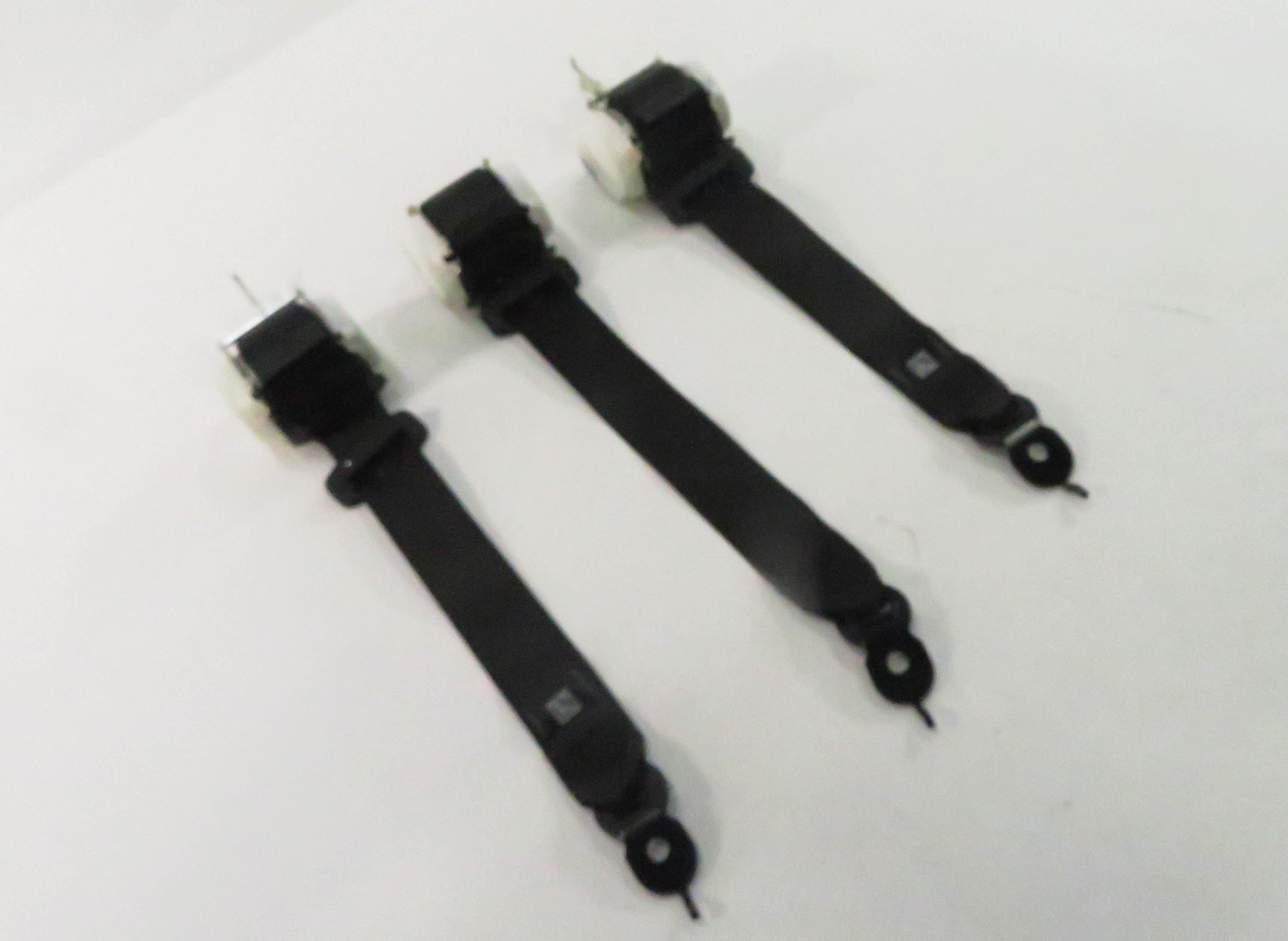 2011 BMW 550i (F10) REAR SEAT SEATBELT RETRACTOR SET-3 (BLACK) — exact item pictured