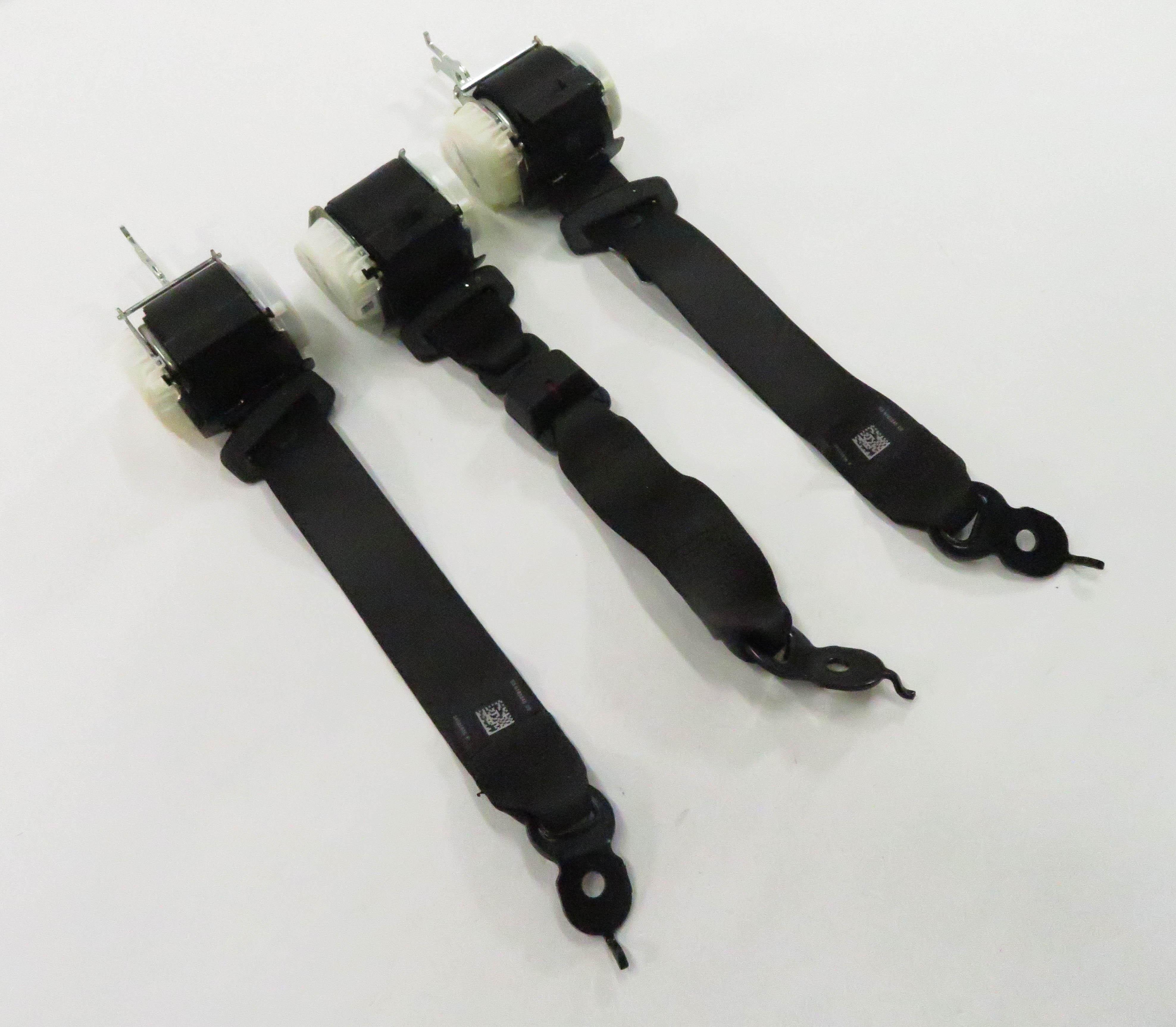 2014 BMW 535i (F10) REAR SEAT - SEATBELT RETRACTOR SET-3 (BLACK) — exact item pictured