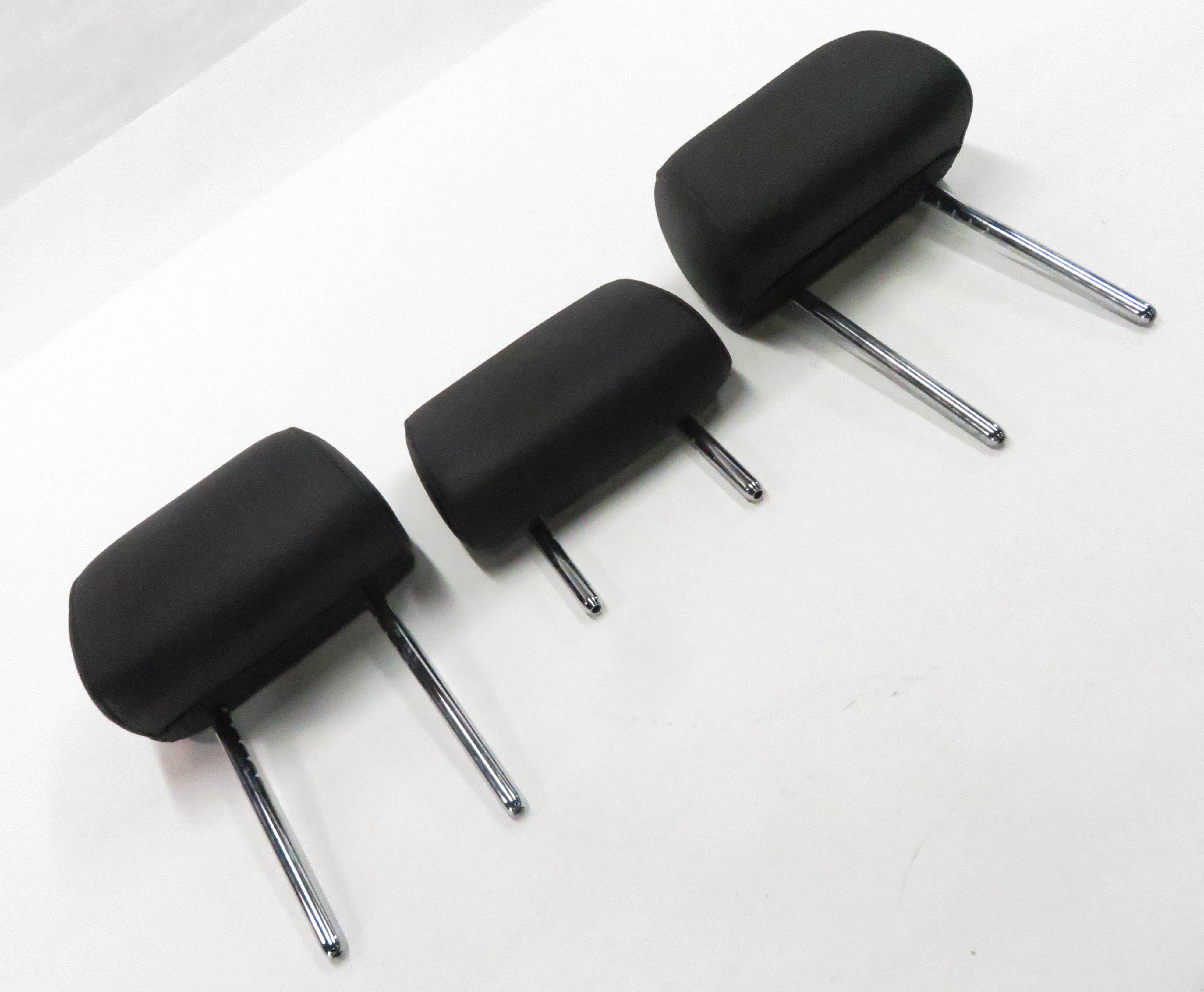 2014 BMW 535i (F10) REAR - LEFT / CENTER / RIGHT - HEADREST SET (BLACK LEATHER) — exact item pictured
