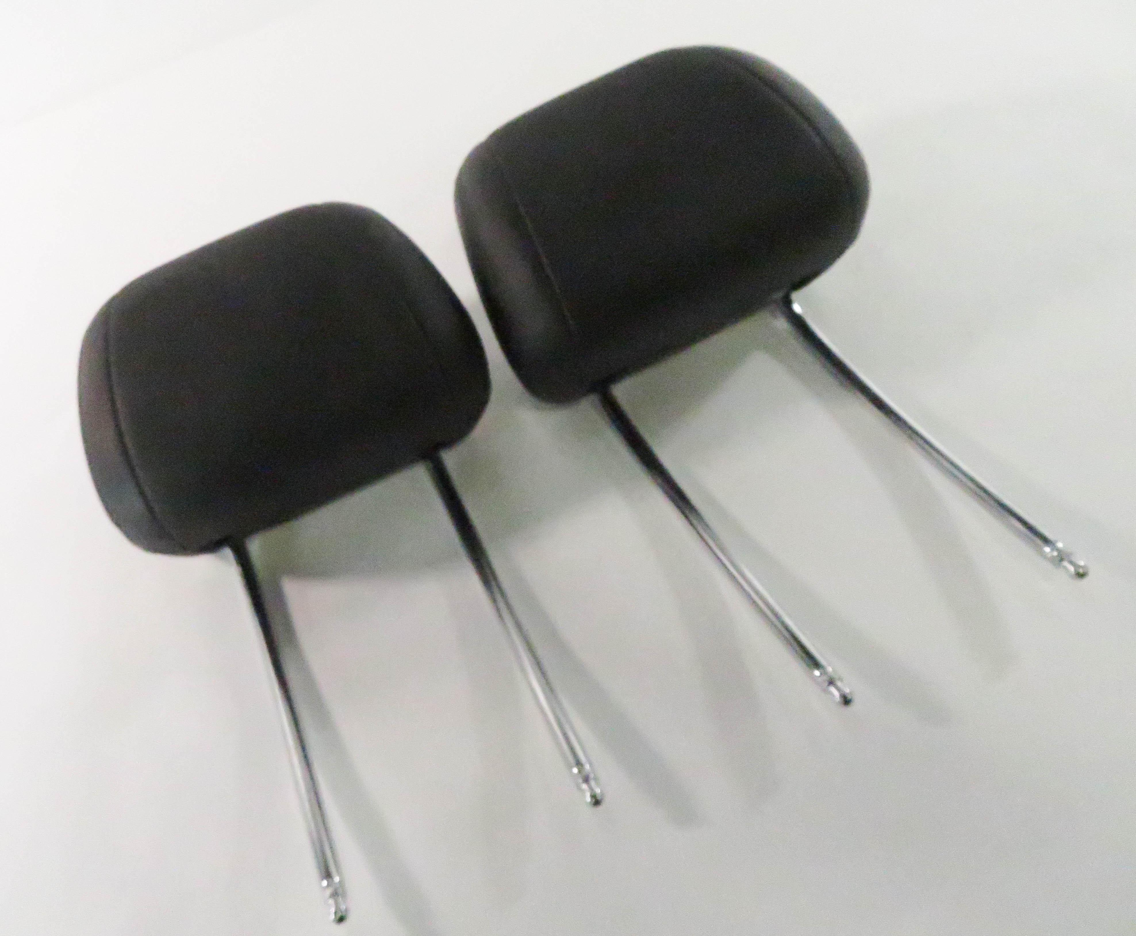 2014 BMW 535i (F10) FRONT LEFT & RIGHT HEADREST SET-2 (BLACK LEATHER) — exact item pictured