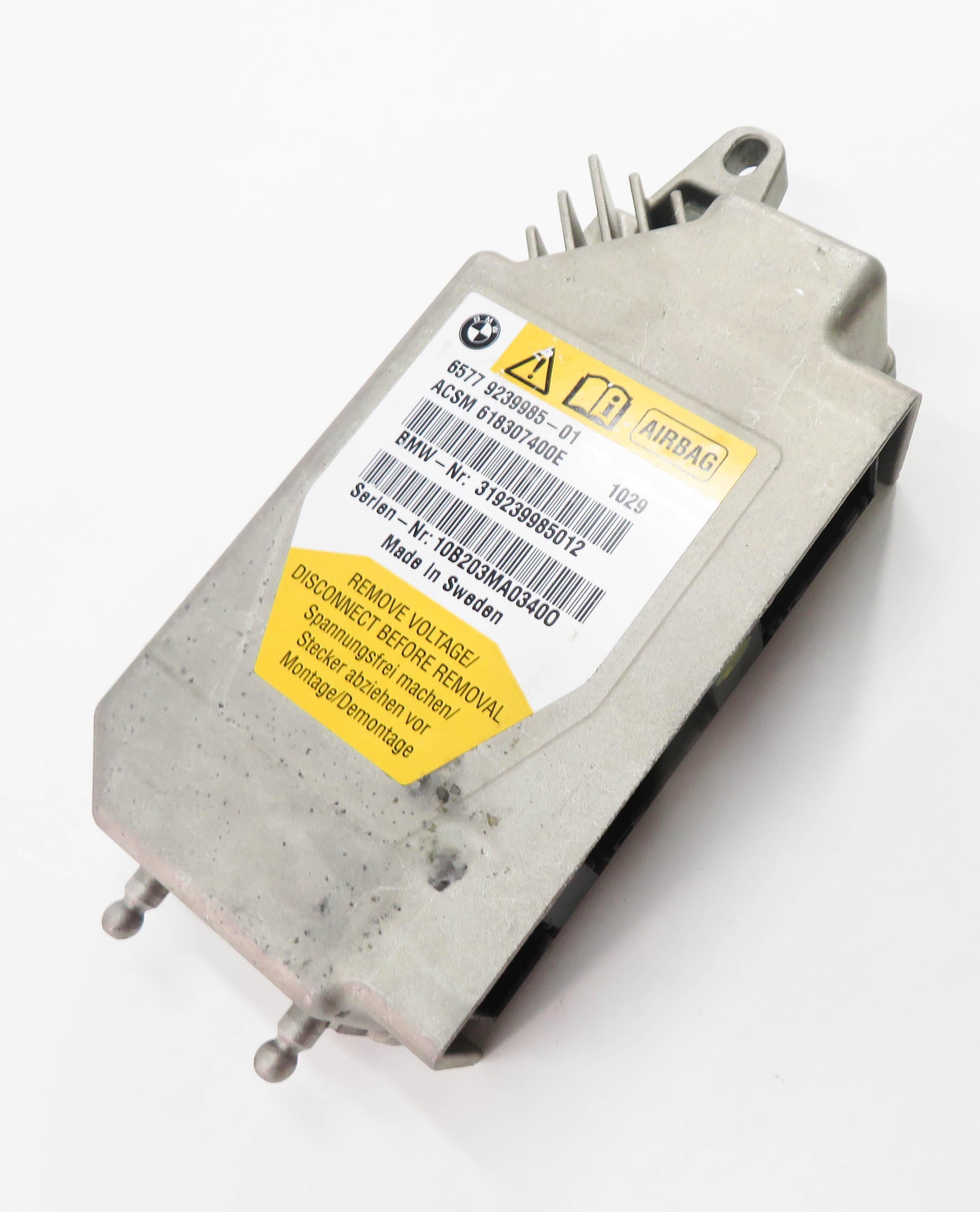 2011 BMW 528i 535i 550i (F10) MAIN PRIMARY SRS SAFETY RESTRAINT CONTROL MODULE — exact item pictured
