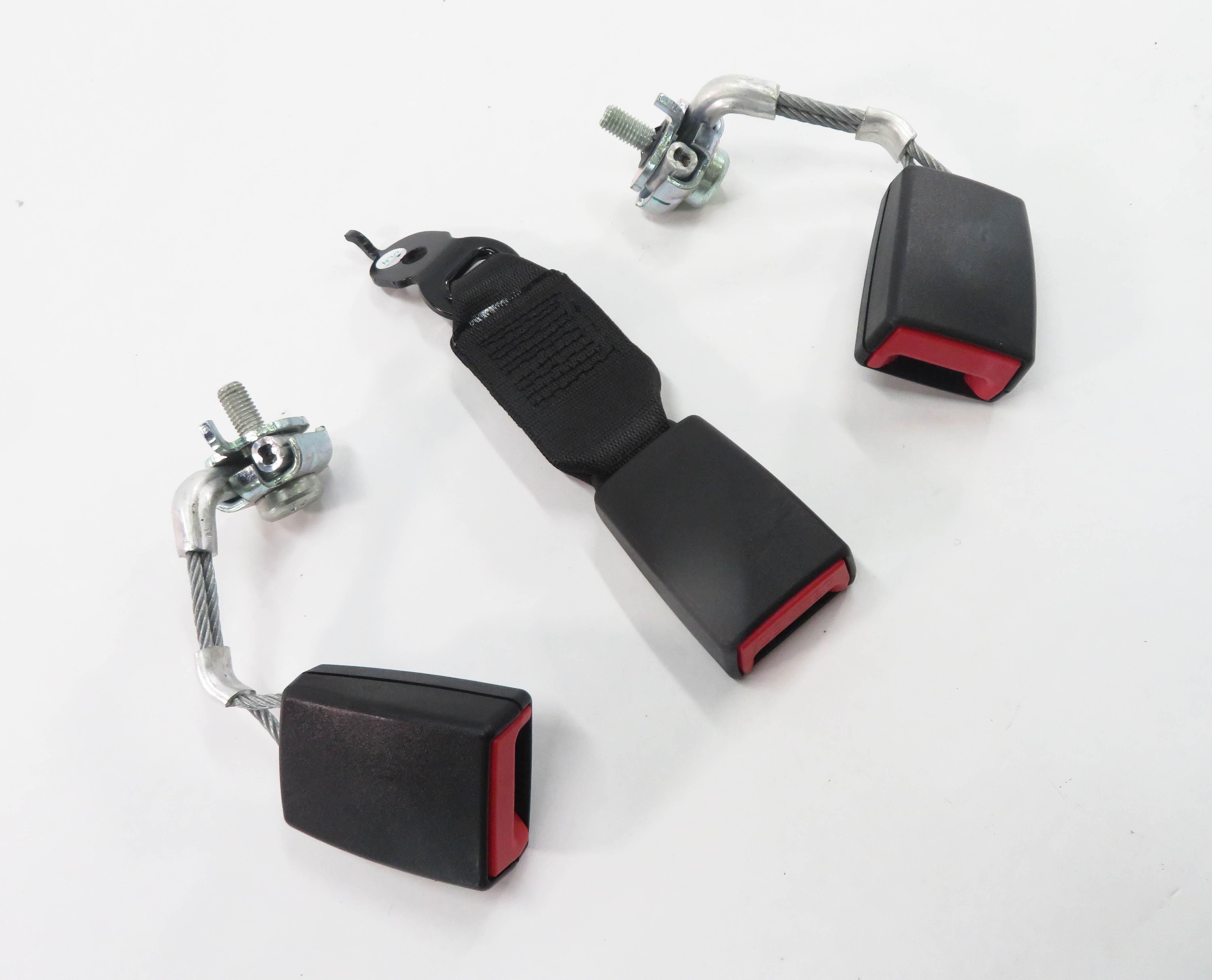 2011 BMW 535i (F10) REAR SEAT - SEATBELT BUCKLE RECEIVER SET-3 (BLACK) — exact item pictured