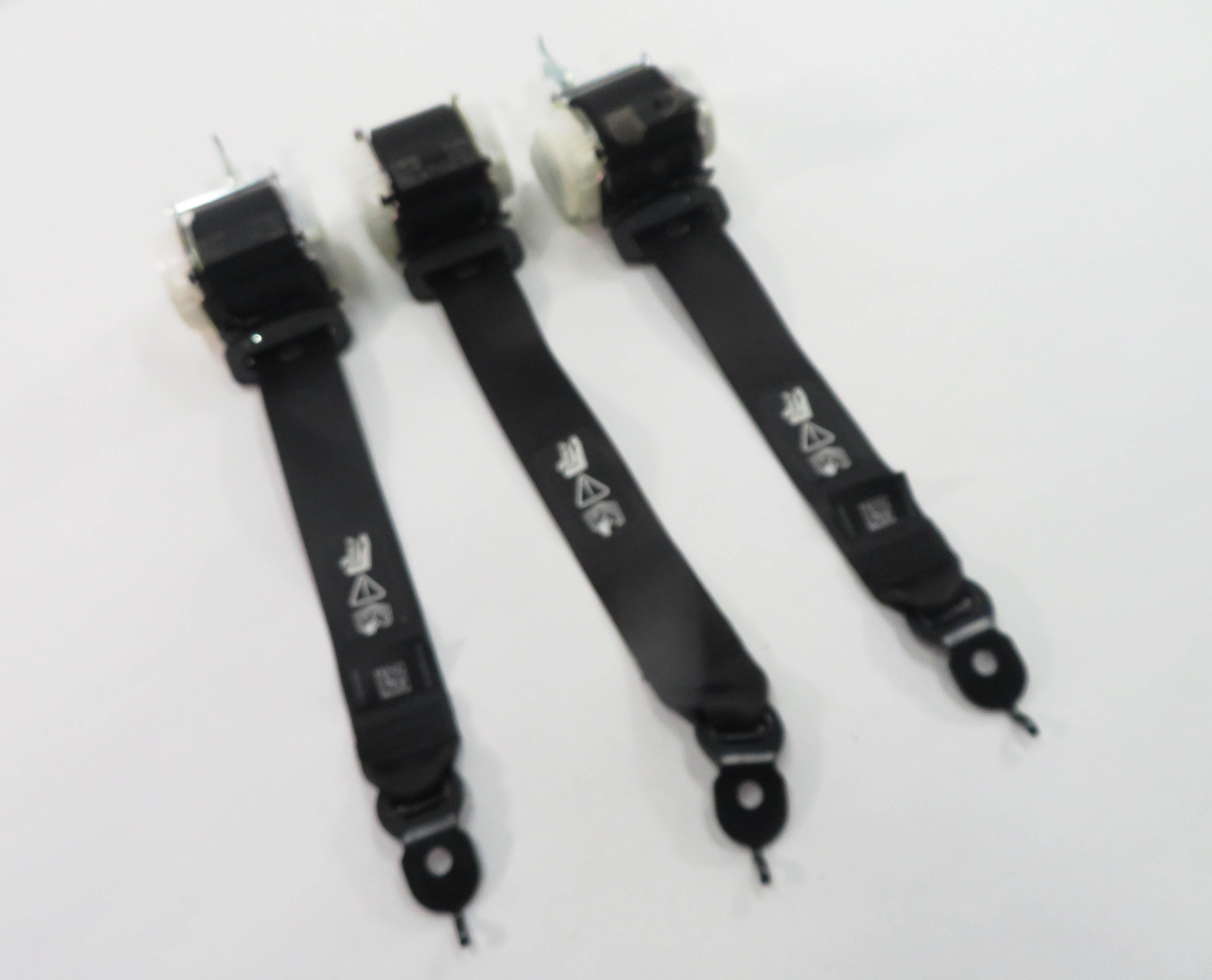 2011 BMW 535i (F10) REAR SEAT - SEATBELT RETRACTOR SET-3 (BLACK) — exact item pictured