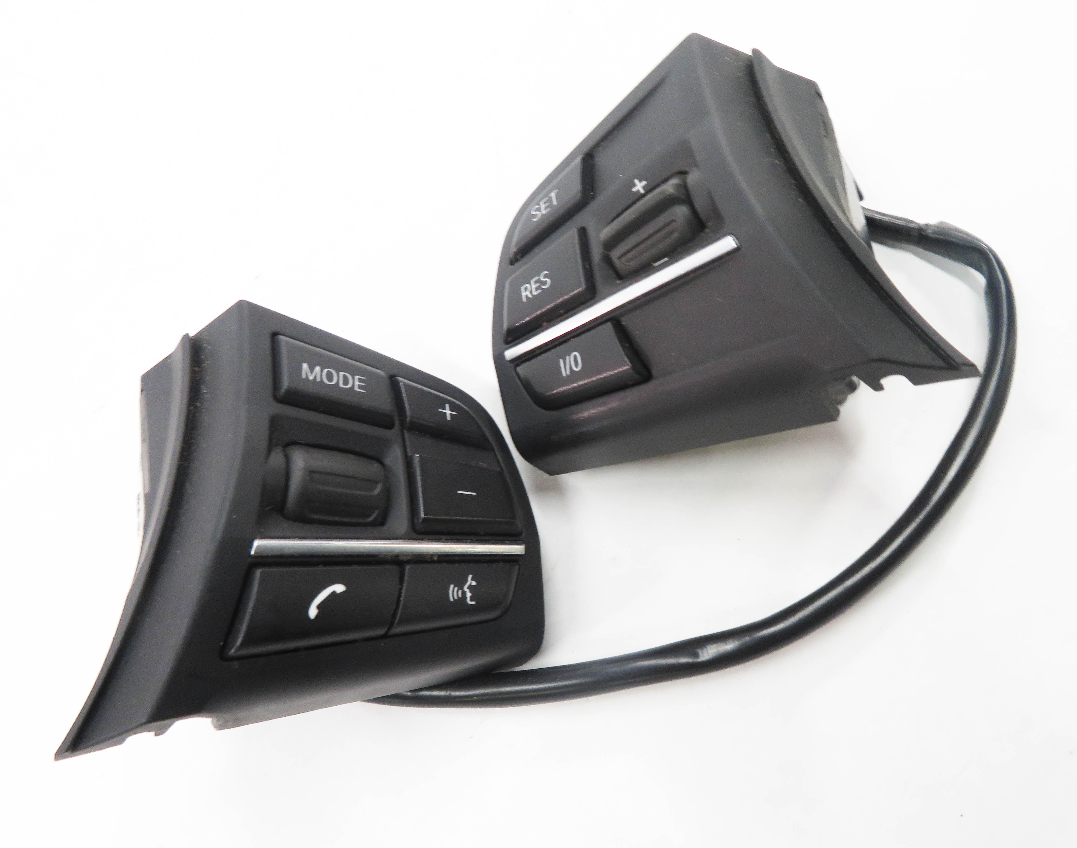 2012 BMW 750i (F01) STEERING CRUISE CONTROL PHONE MODE SWITCH BUTTON SET-2 — exact item pictured