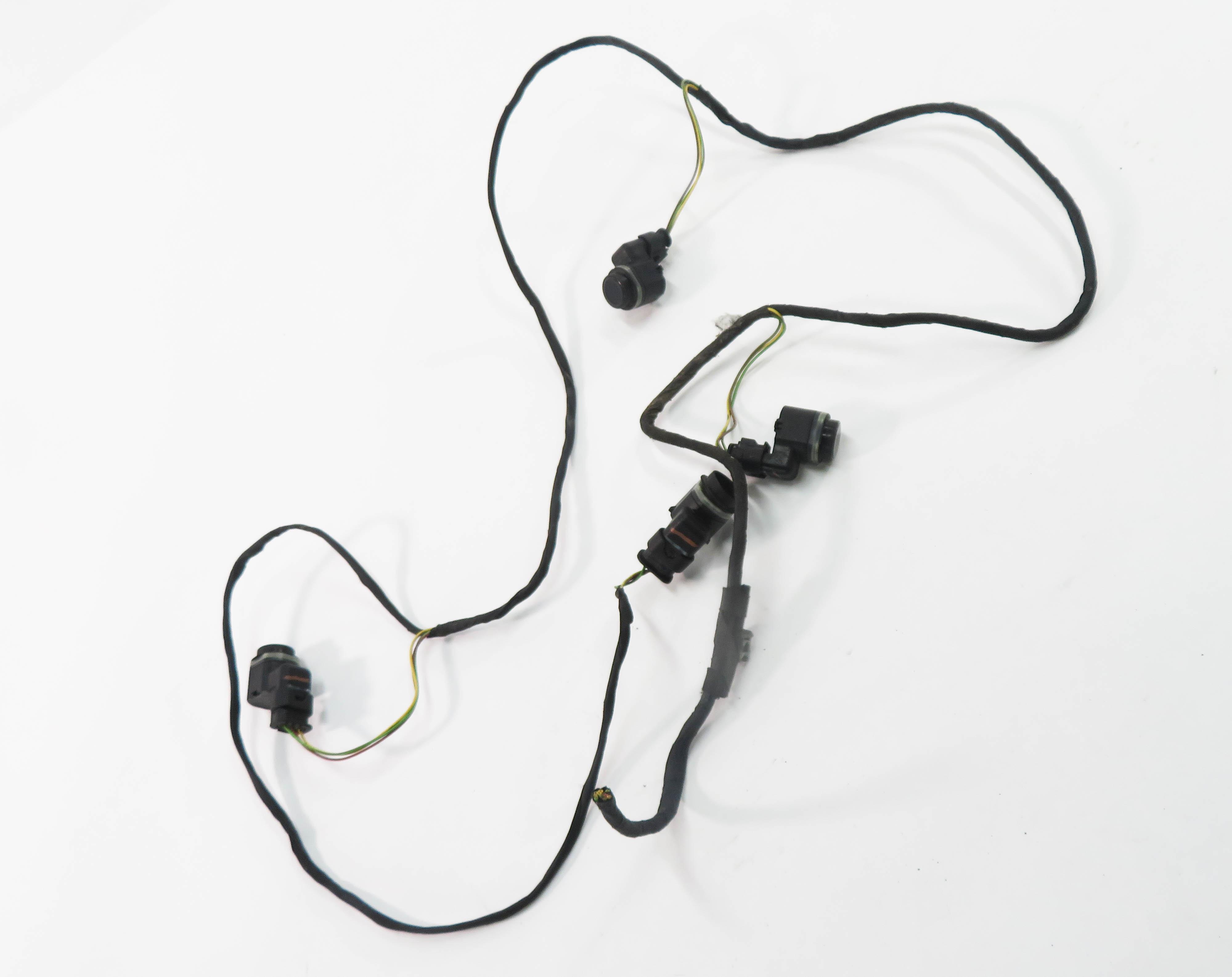 2012 BMW 750i (F01) REAR PDC PARK DISTANCE SENSOR SET w/ HARNESS (SOPHISTO GRAY) — exact item pictured