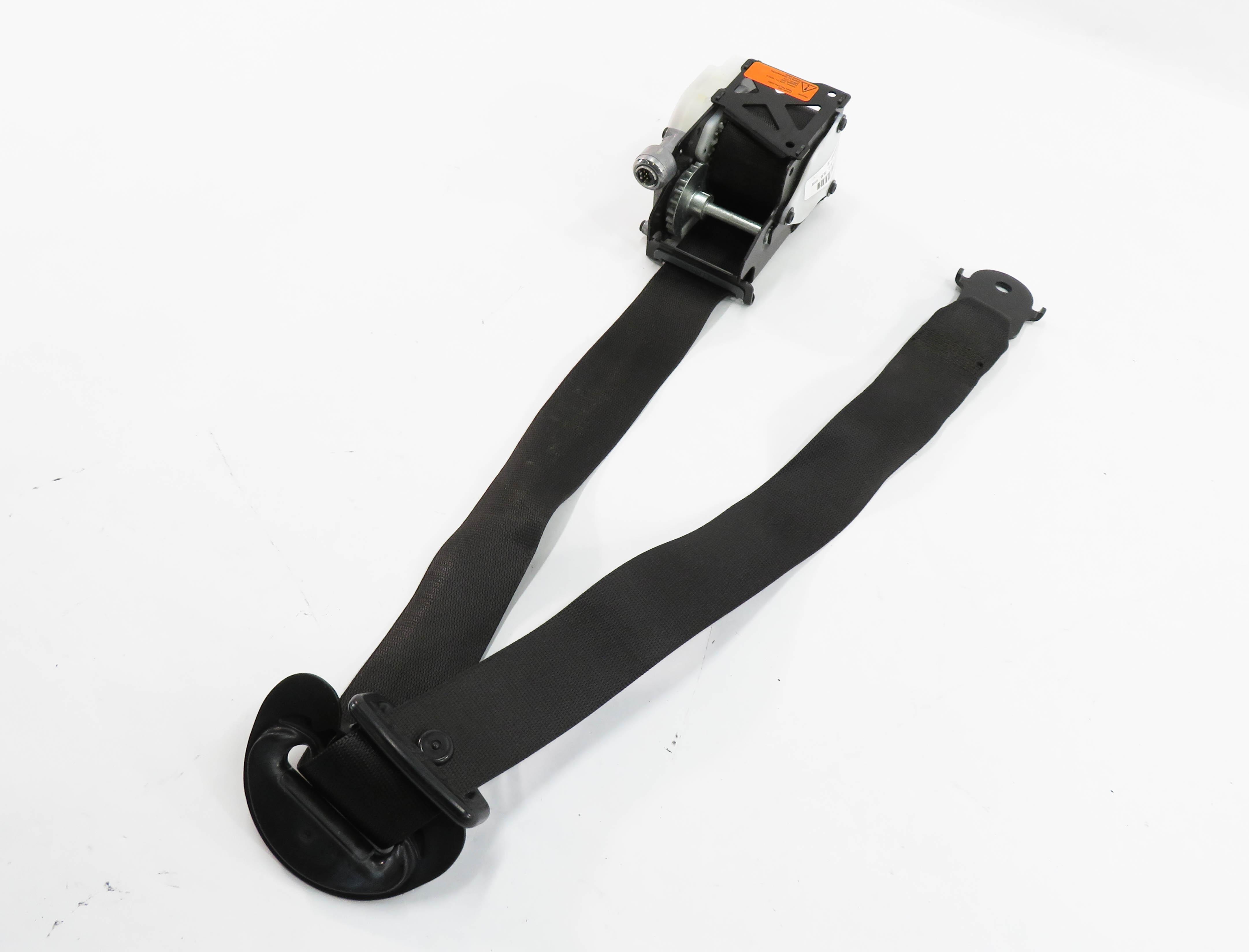 07-14 BMW X5 X6 X5M X6M (E70 E71) LEFT FRONT DRIVER SEATBELT RETRACTOR (BLACK) — exact item pictured