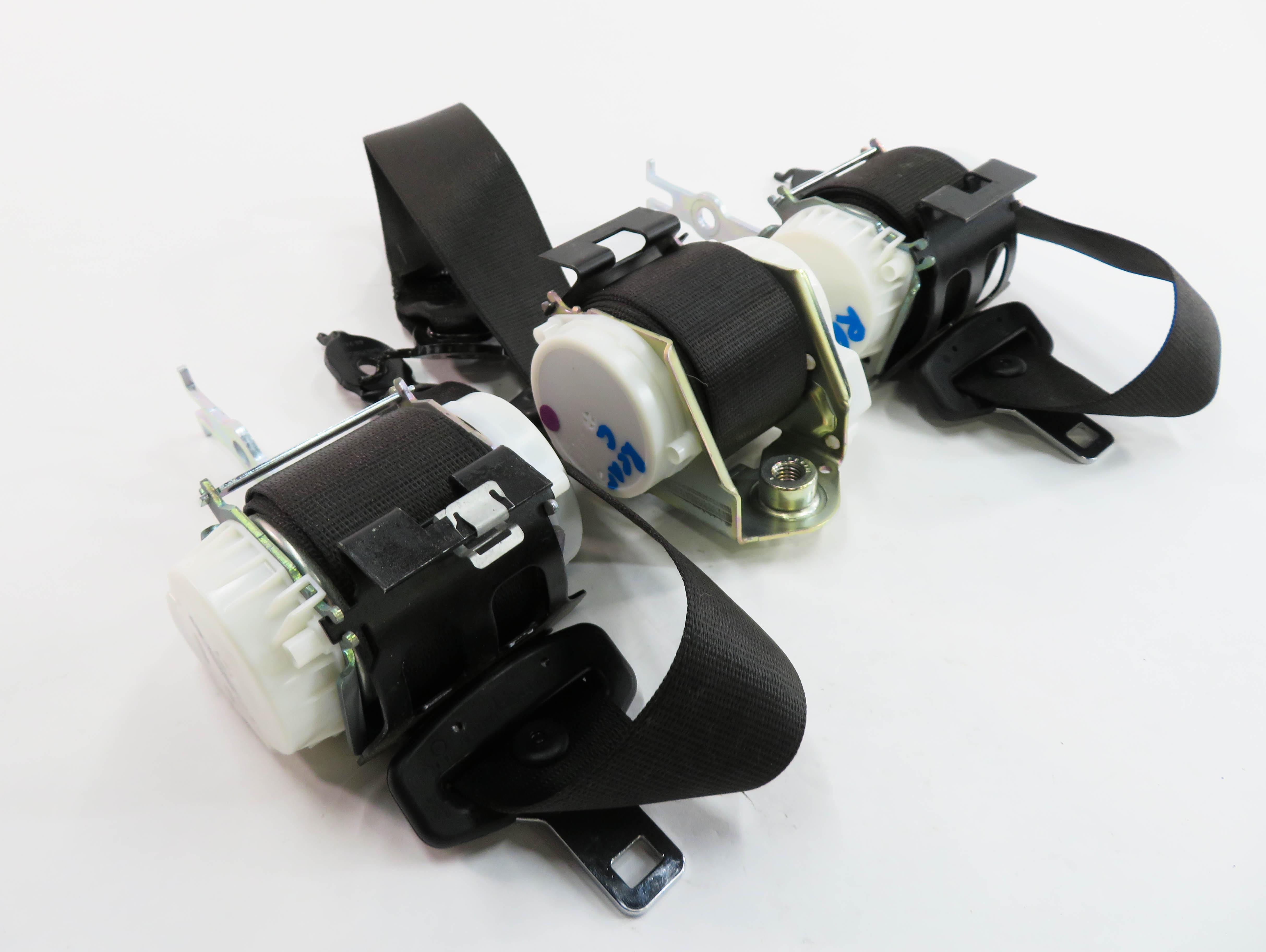 2013 BMW 740i (F01) REAR SEAT - SEATBELT RETRACTOR SET-3 (BLACK) — exact item pictured