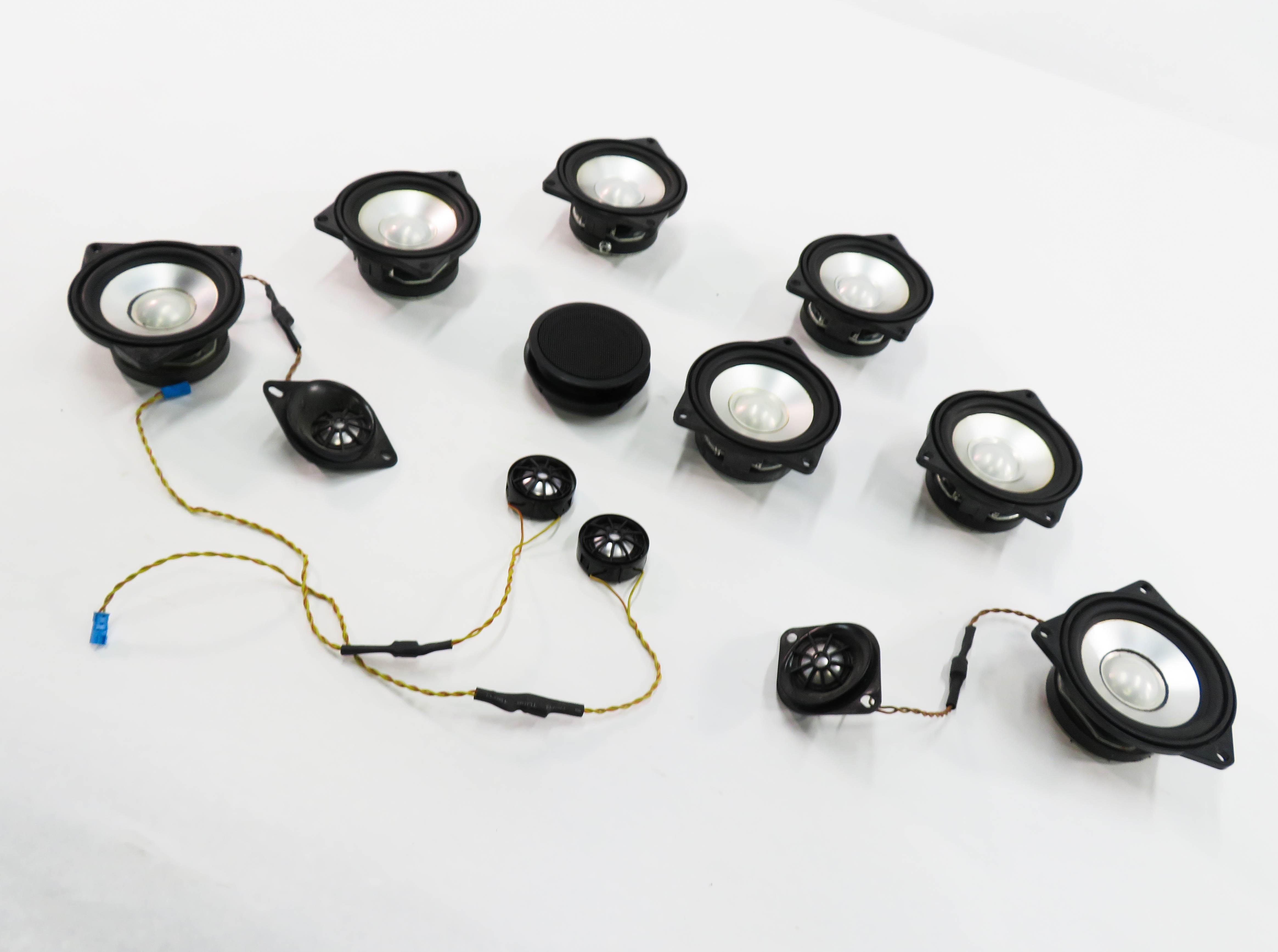 2006 BMW M5 ///M (E60) LOGIC 7 L7 TOP HiFi AUDIO TWEETER SPEAKER SET-12 — exact item pictured