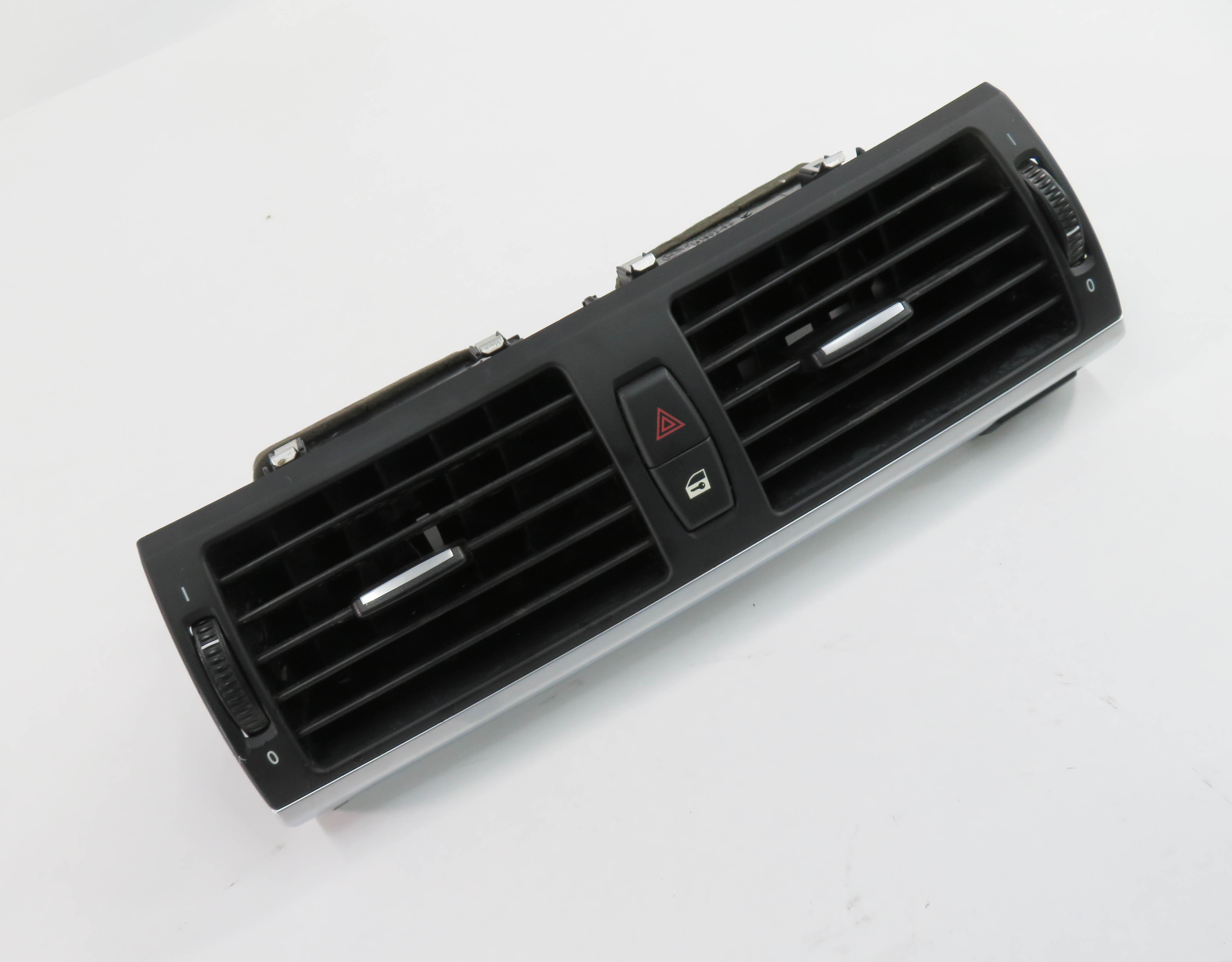 2009 BMW X5 (E70) CENTER DASH HEATER A/C AIR VENT w/ HAZARD & LOCK SWITCH — exact item pictured