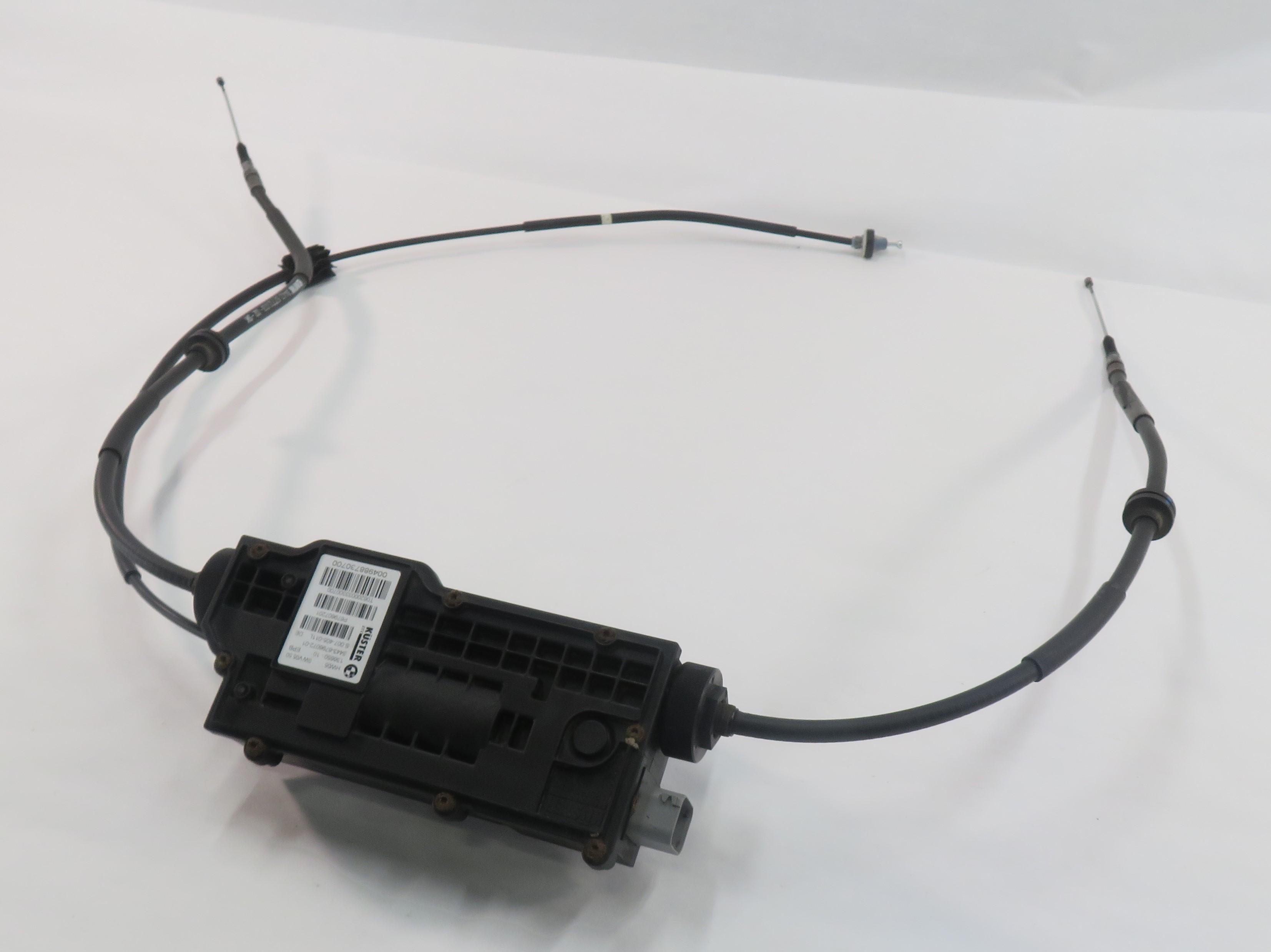 2011 BMW X5 SUV (E70) EMERGENCY ELECTRONIC PARK PARKING BRAKE ACTUATOR w/CABLES — exact item pictured