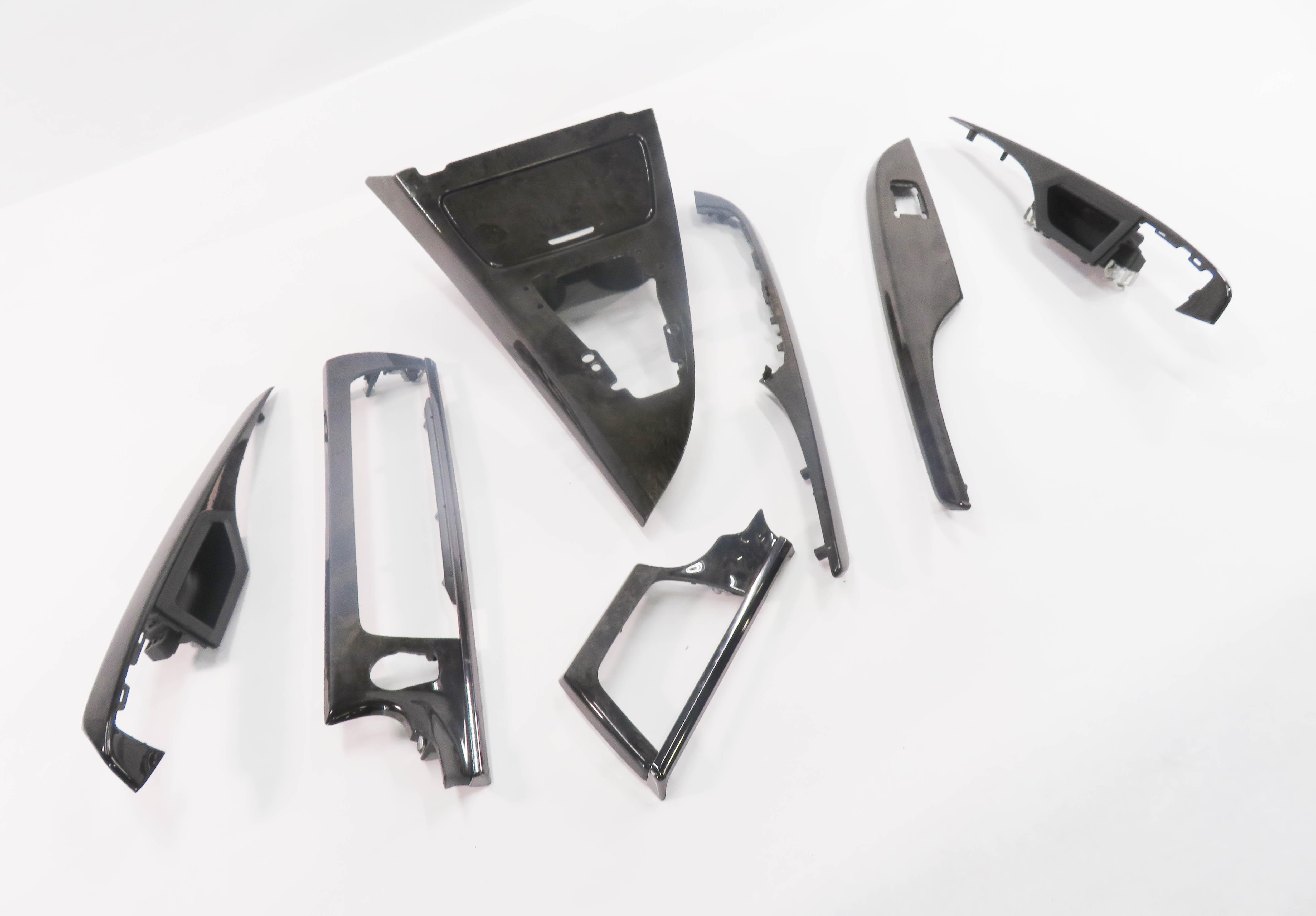 2014 BMW M6 ///M (F06) GRAN COUPE - WOOD TRIM PANEL SET (FINE GRAIN GRAY) — exact item pictured