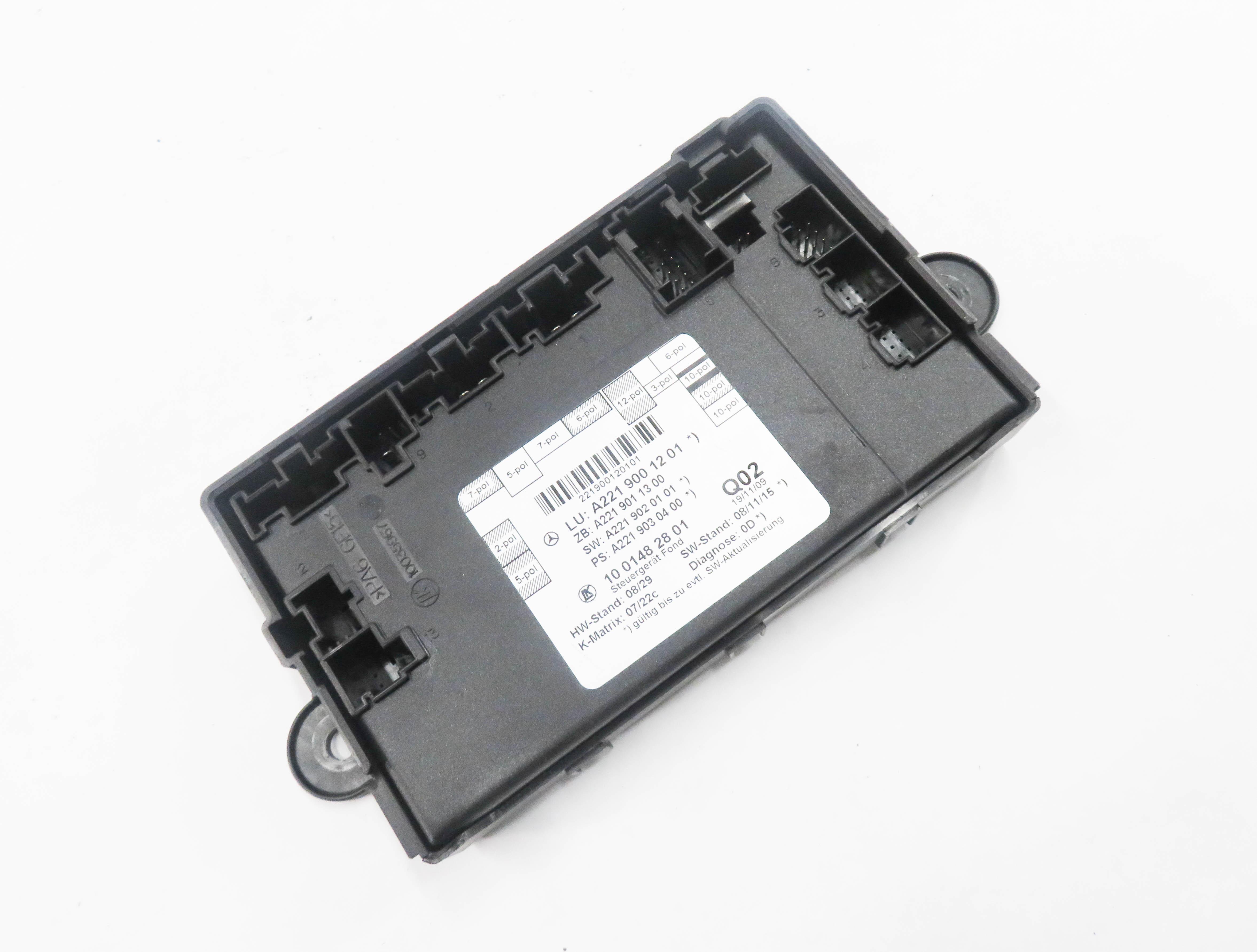 2010 MERCEDES S400 (W221) LEFT REAR DOOR CONTROL MODULE — exact item pictured
