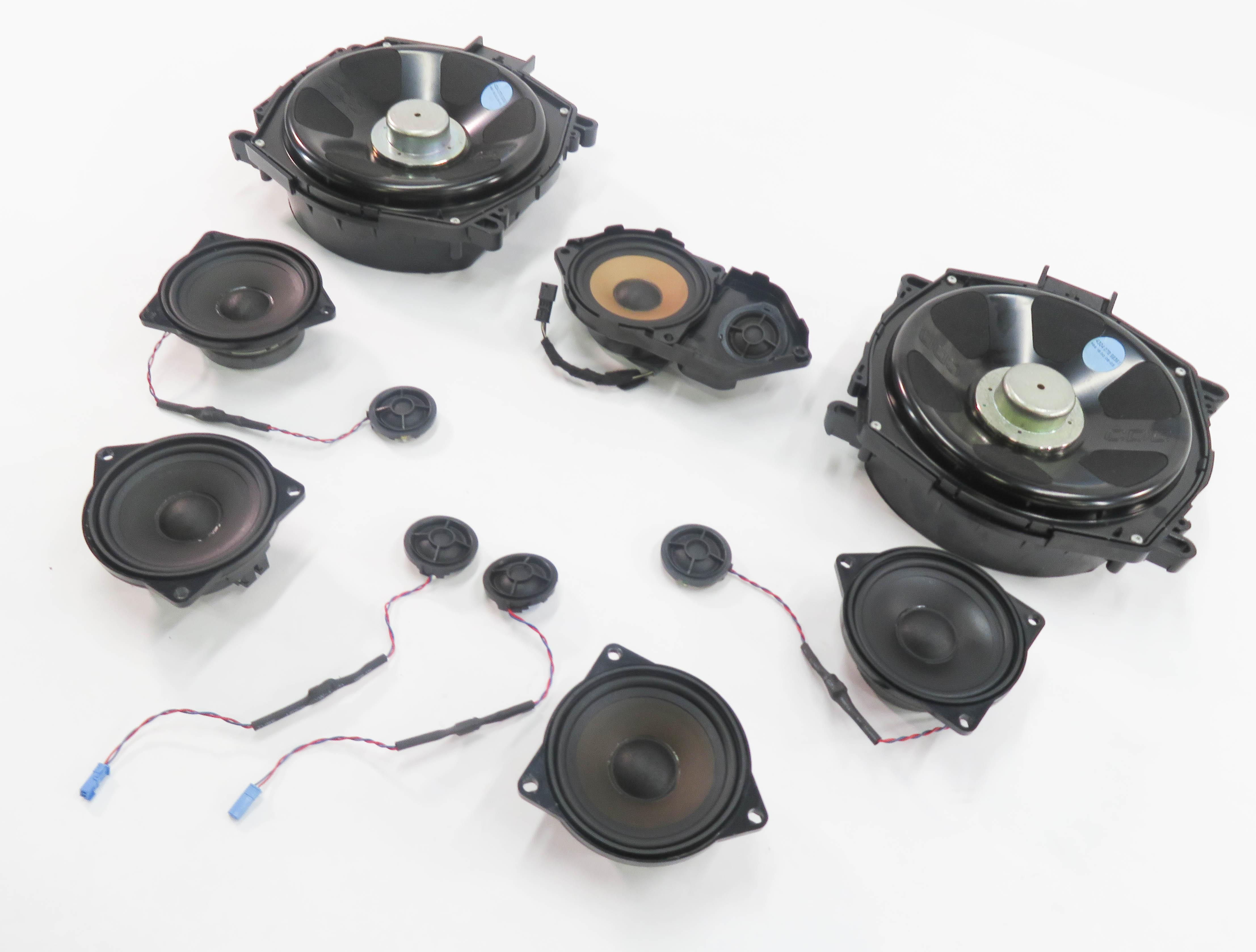 2008 BMW X5 (E70) TOP HiFi AUDIO SUBWOOFER SUB WOOFER  TWEETER SPEAKER SET-11 — exact item pictured