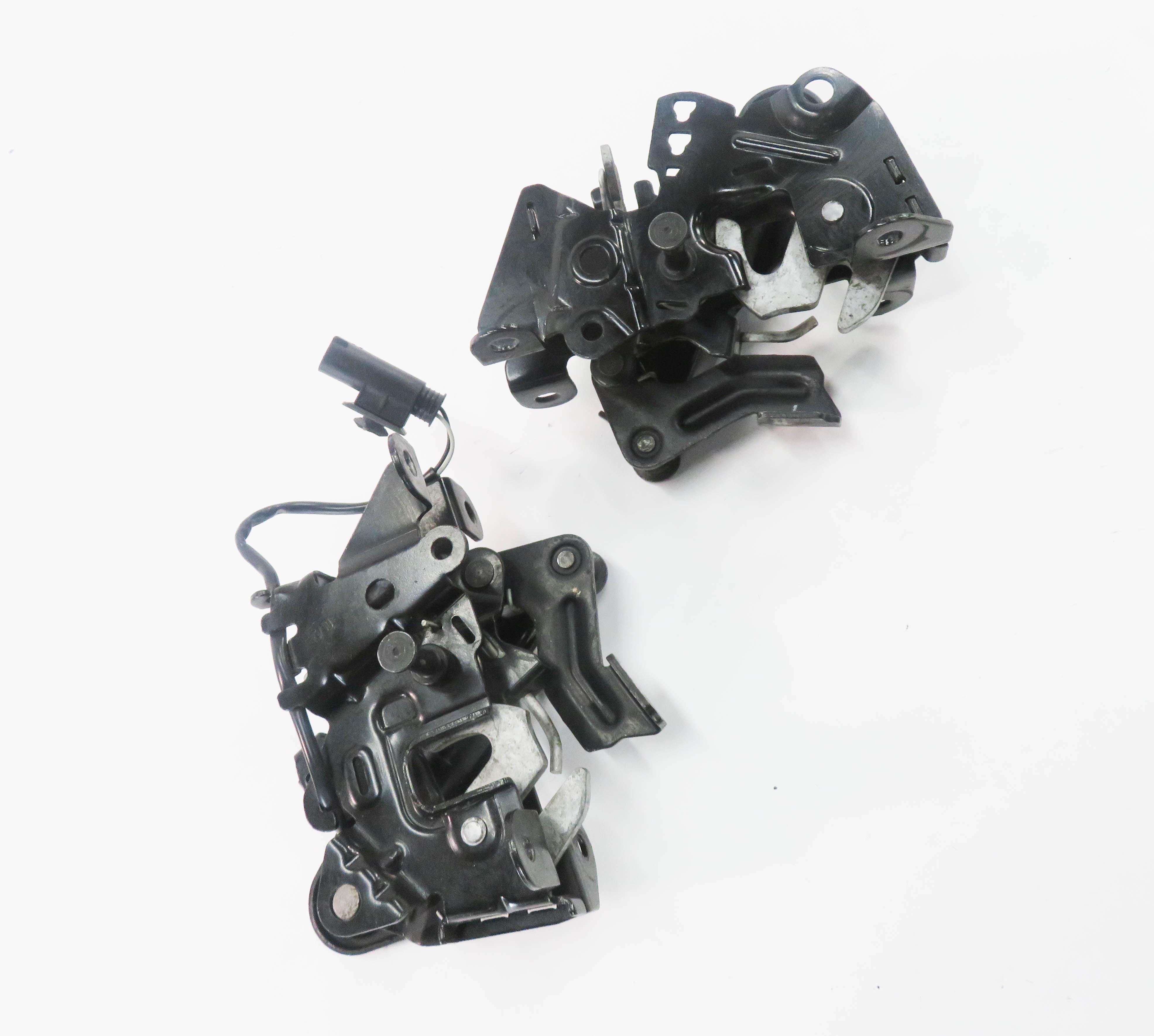 2011 BMW 550i (F10) FRONT LEFT & RIGHT LOWER HOOD LOCK LATCH SET-2 — exact item pictured