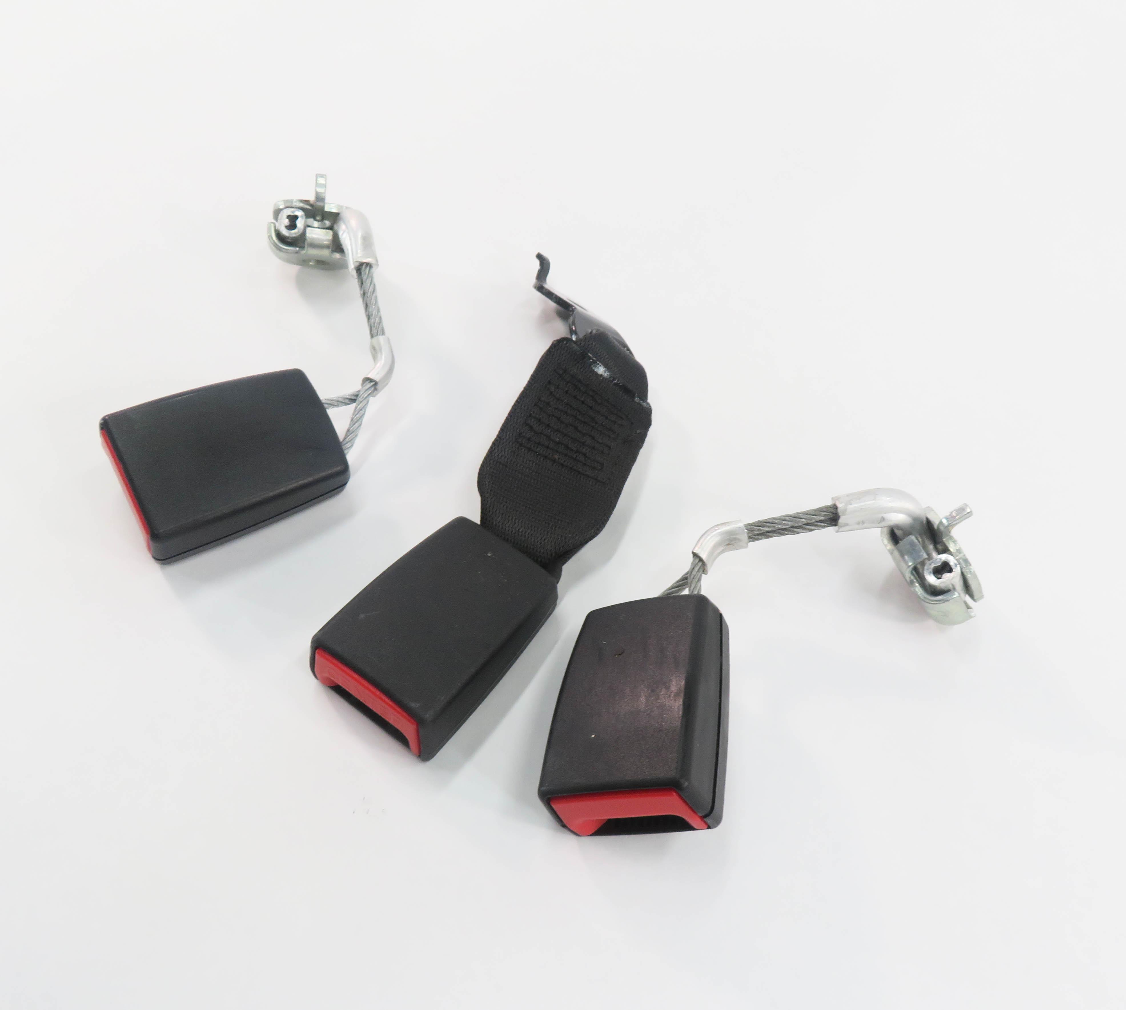 2011 BMW 550i (F10) REAR SEAT SEATBELT BUCKLE RECEIVER SET-3 (BLACK) — exact item pictured