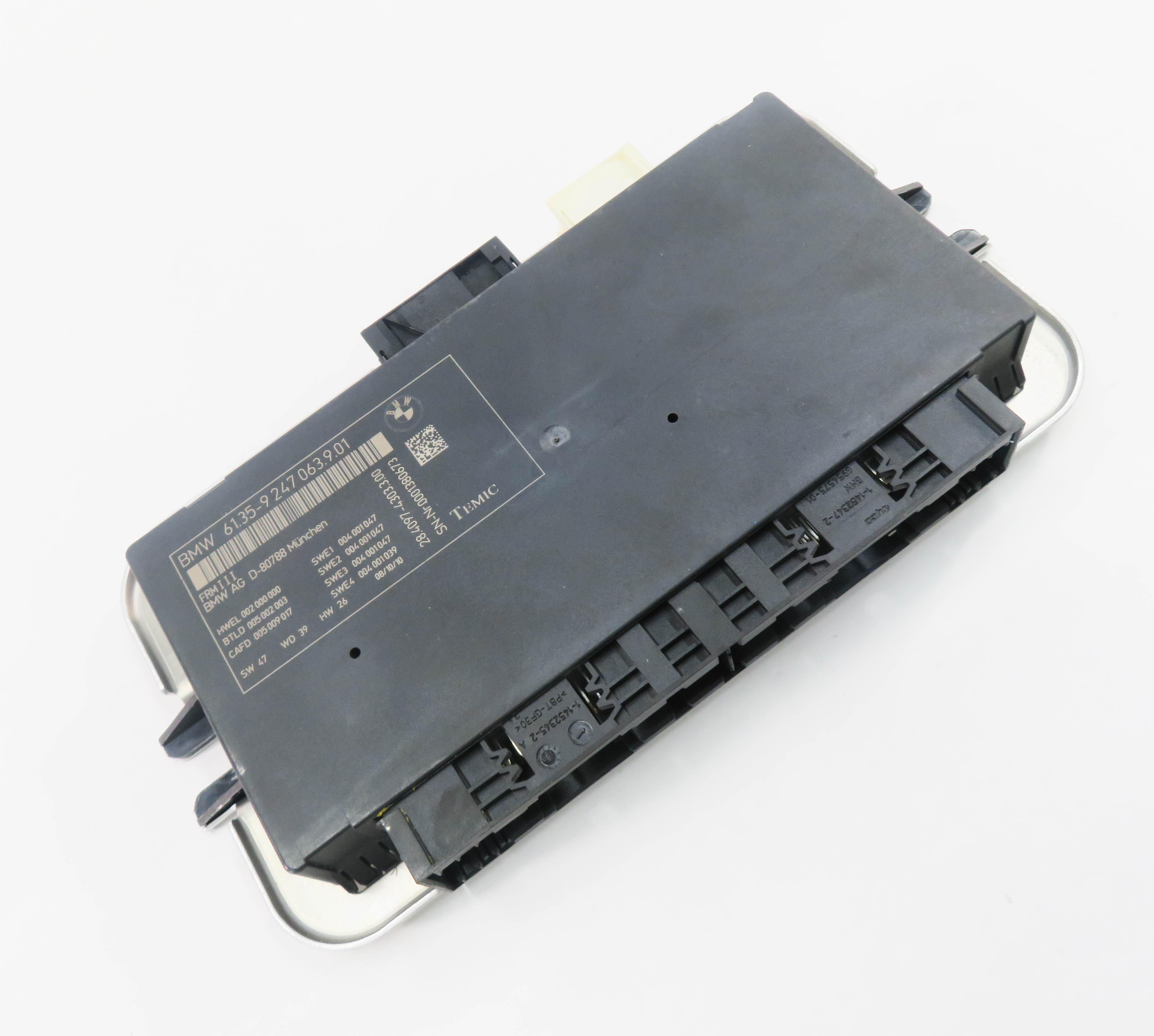 10-17 BMW 528i 535i 550i 650i 750i M5 X3 X6 - FRMIII BODY LIGHT CONTROL MODULE — exact item pictured