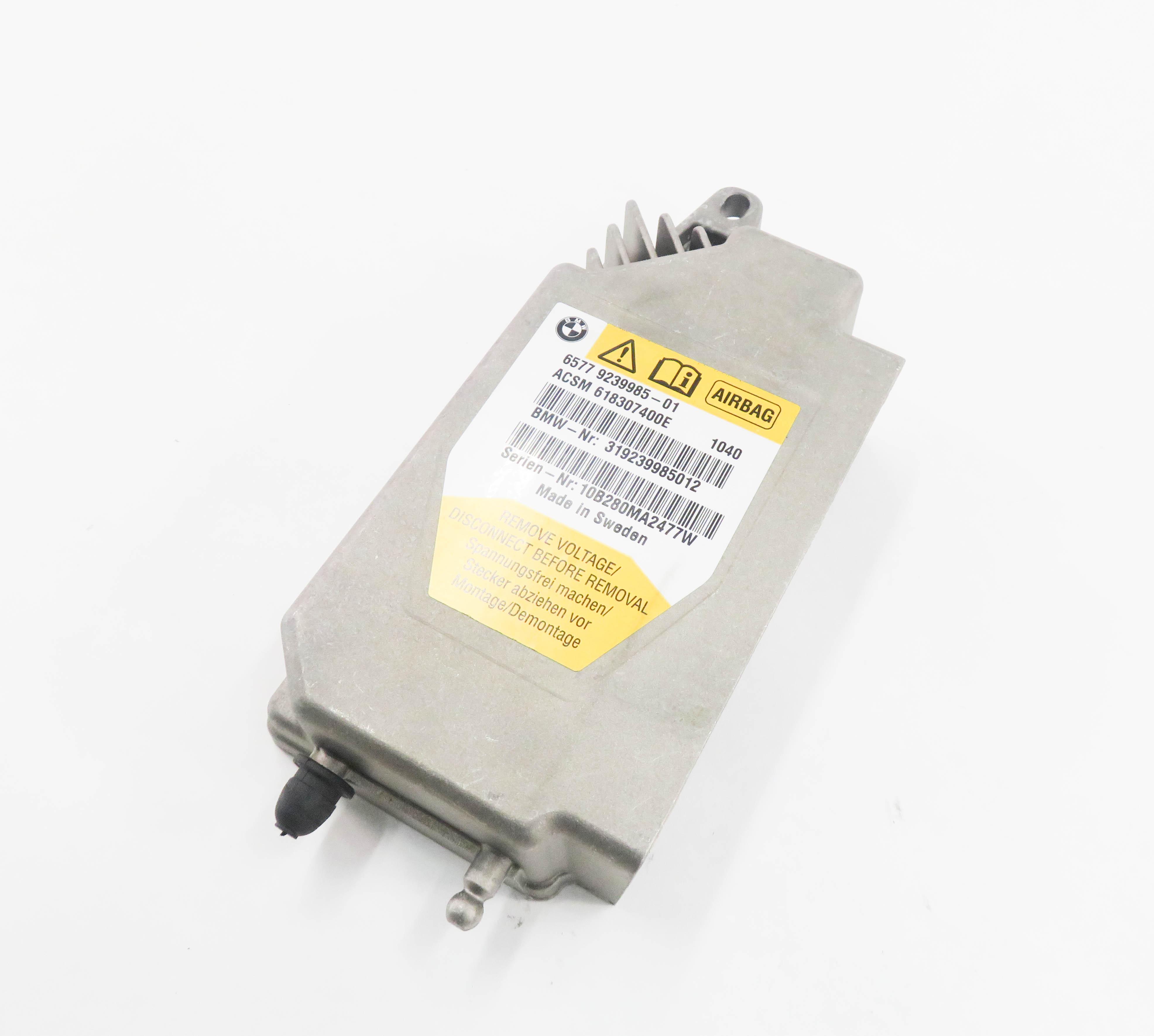 2011 BMW 528i 535i 550i (F10) MAIN PRIMARY SRS SAFETY RESTRAINT CONTROL MODULE — exact item pictured