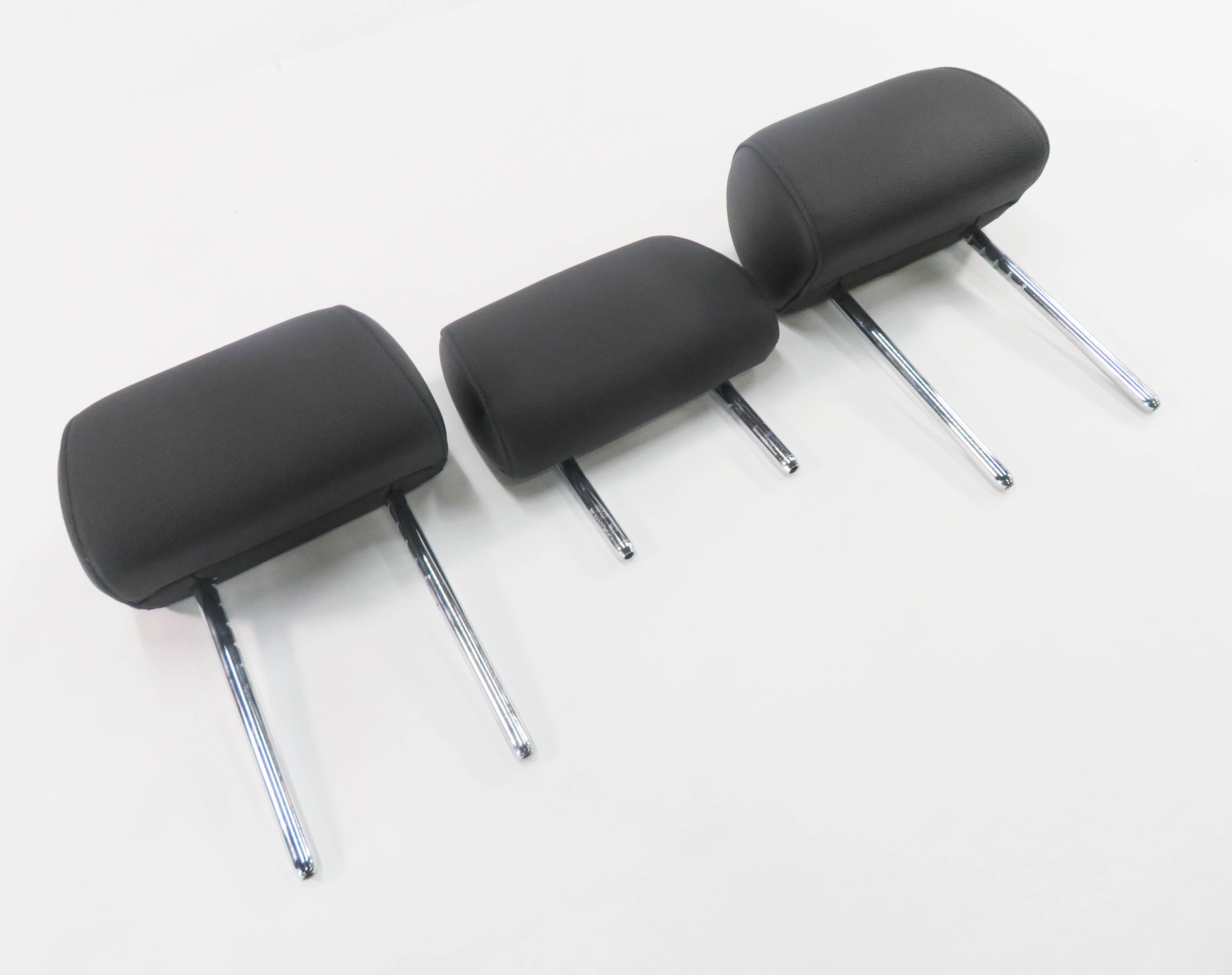 2011 BMW 550i (F10) REAR SEAT HEADREST SET-3 (BLACK LEATHER) — exact item pictured