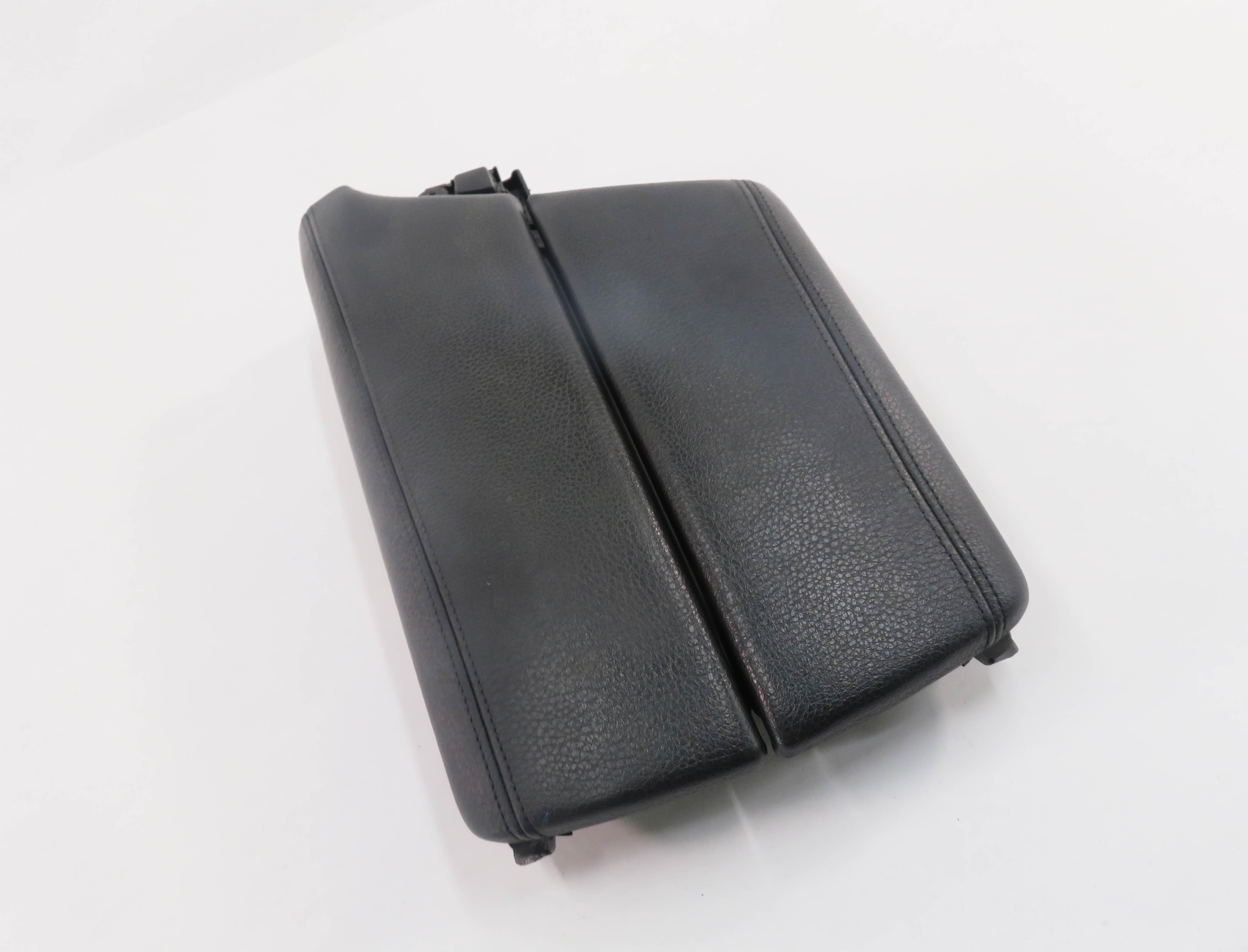 12-16 BMW 528i 535i 550i (F10) FRONT CENTER CONSOLE ARM REST COMPARTMENT (BLACK) — exact item pictured