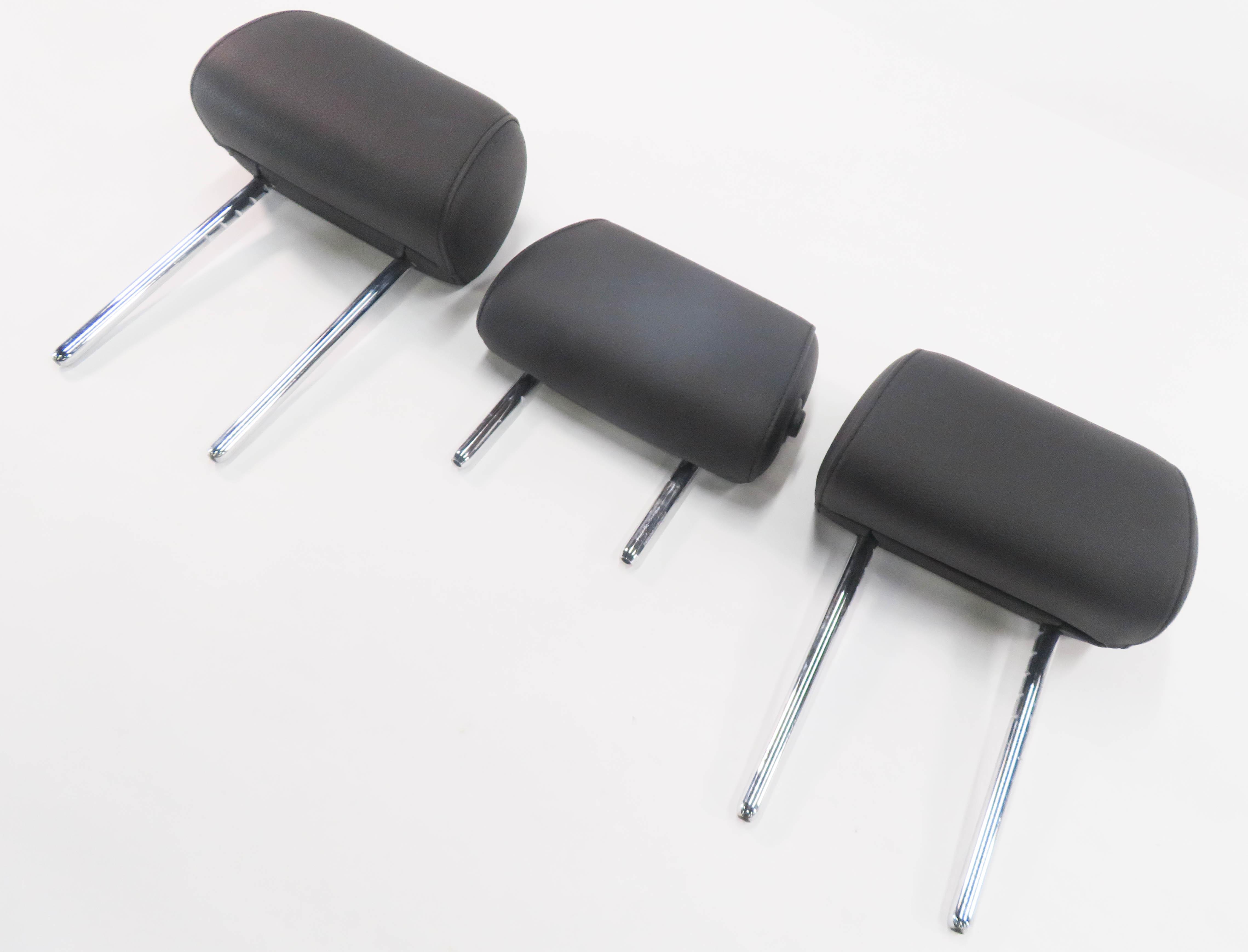 2012 BMW 550i (F10) REAR SEAT HEADREST SET-3 (BLACK DAKOTA LEATHER LCSW) — exact item pictured