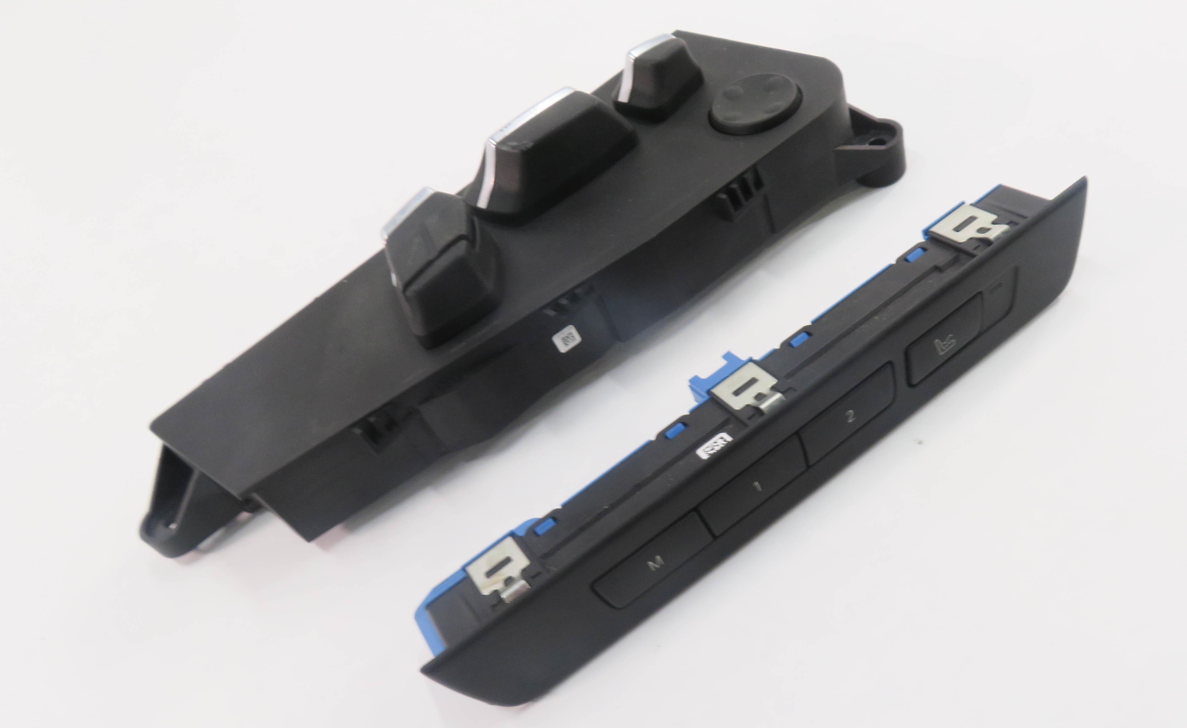2012 BMW 550i (F10) LEFT FRONT DRIVER POWER SEAT ADJUSTMENT SWITCH BUTTON SET — exact item pictured