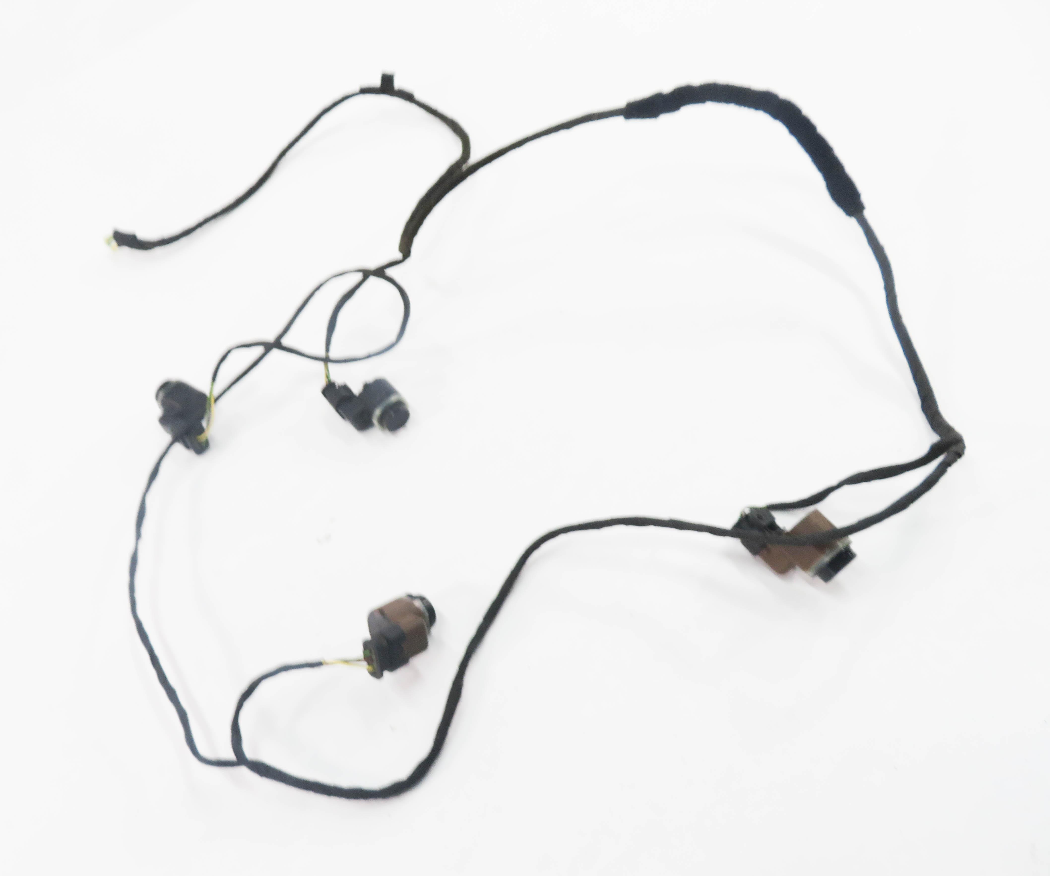 2012 BMW 550i (F10) REAR PDC PARK DISTANCE SENSOR SET w/ HARNESS (CARBON BLACK) — exact item pictured