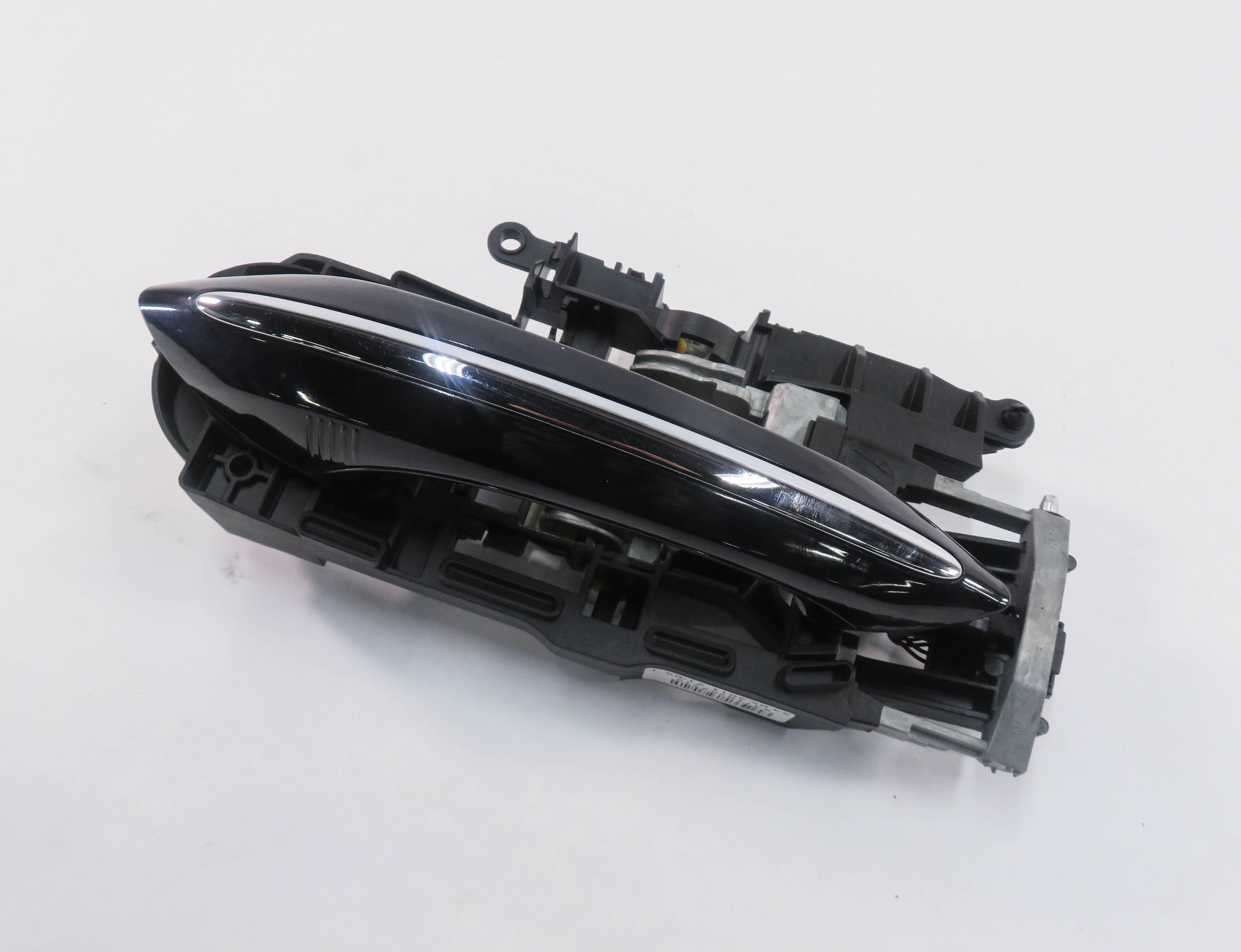 09-18 BMW 528i 535i 550i 740i 750i 760i LEFT REAR COMFORT DOOR HANDLE (BLACK) — exact item pictured