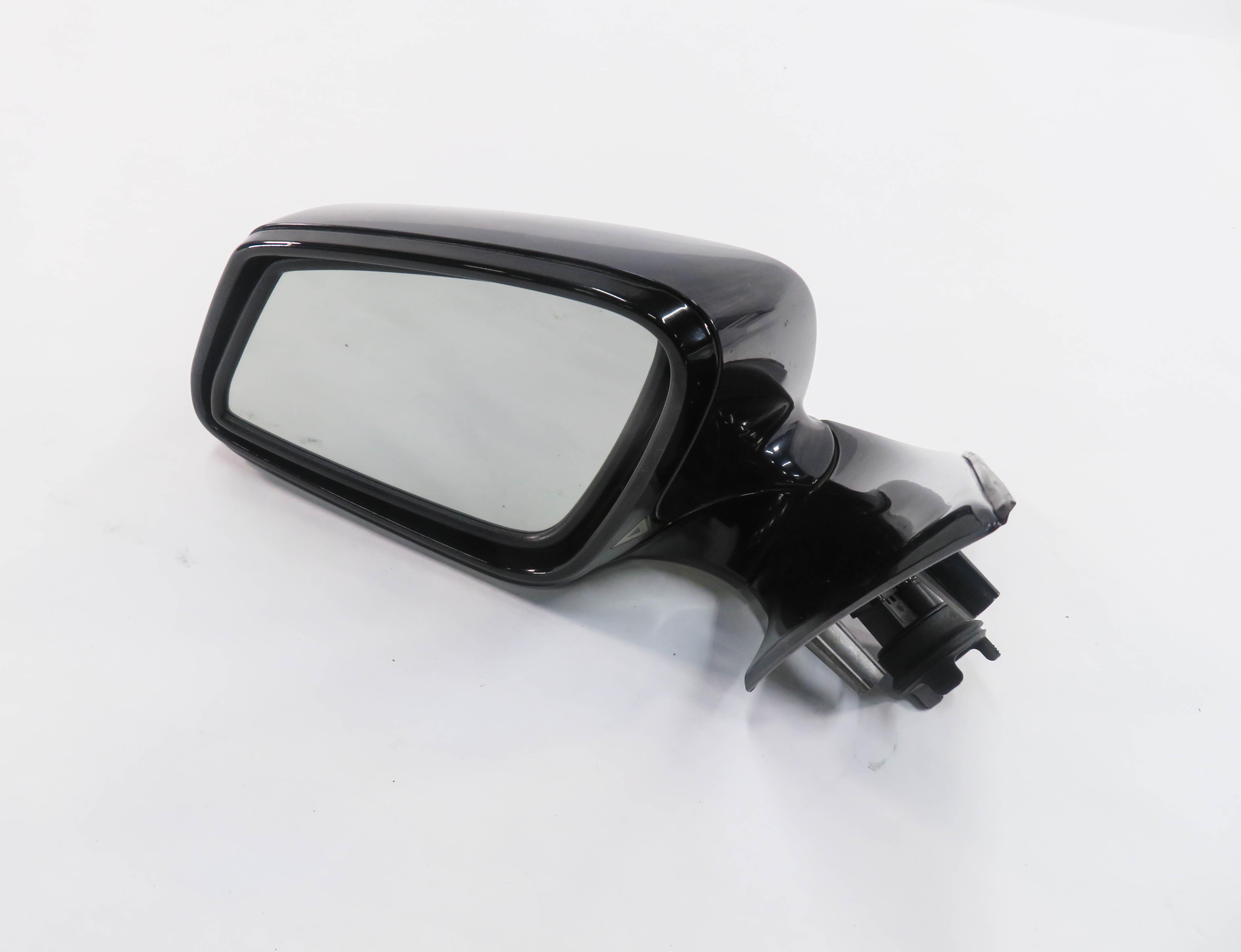 11-12 BMW 528i 535i 550i (F10) LEFT P-FOLD HEAT MEM AUTODIM DOOR MIRROR (BLACK) — exact item pictured