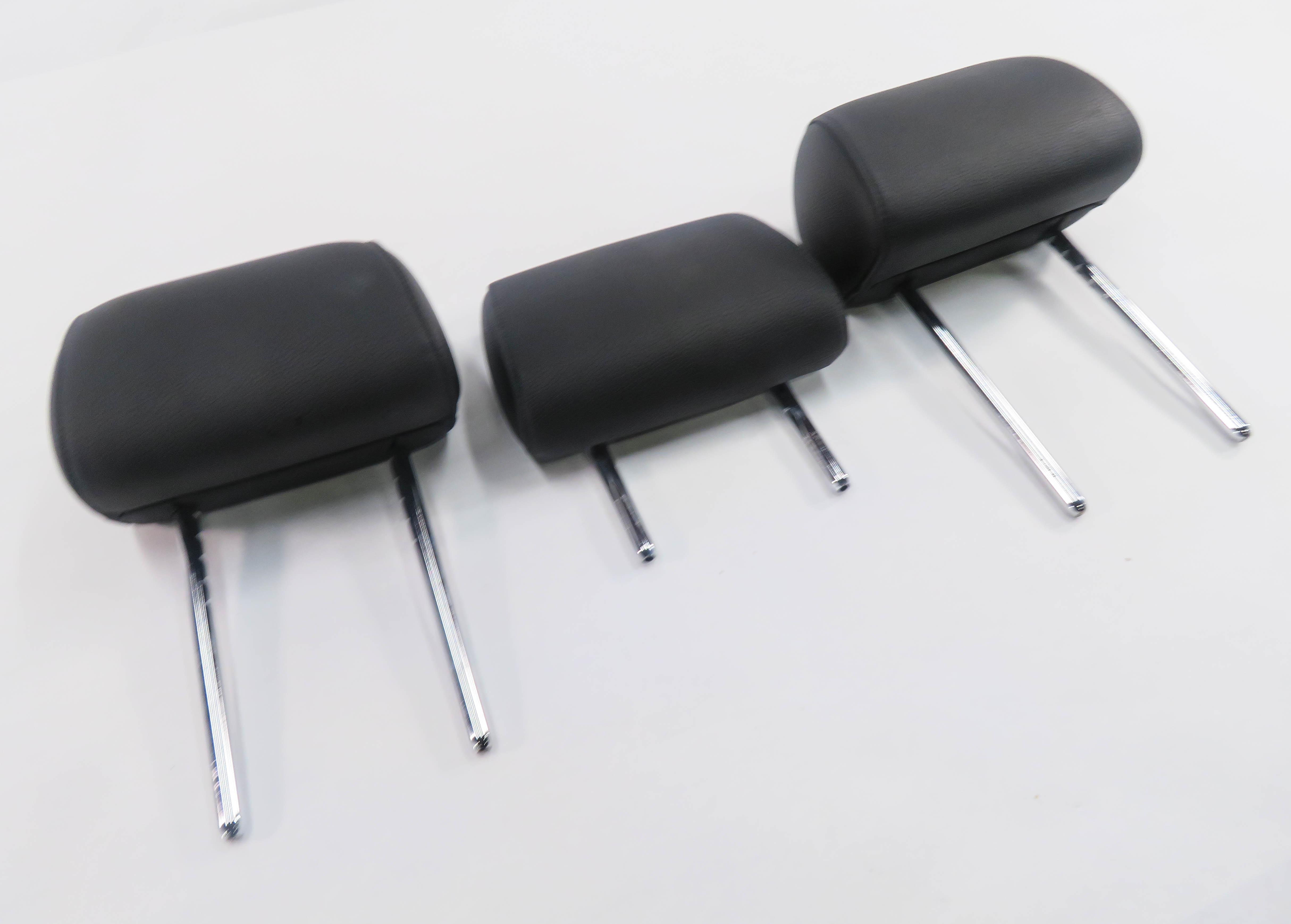 2011 BMW 550i (F10) REAR SEAT HEADREST SET-3 (BLACK DAKOTA LEATHER) — exact item pictured