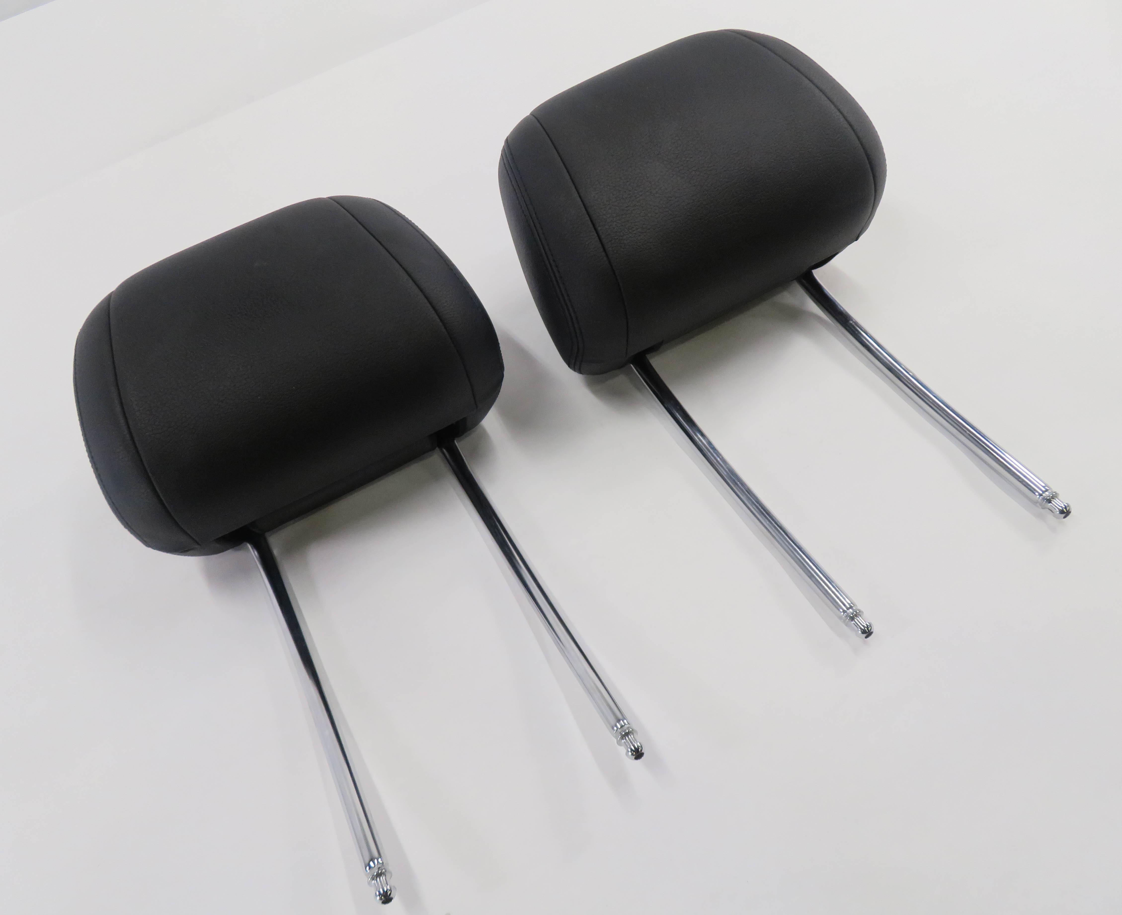 2014 BMW 535i (F10) FRONT LEFT & RIGHT SEAT HEADREST SET (BLACK DAKOTA LEATHER) — exact item pictured