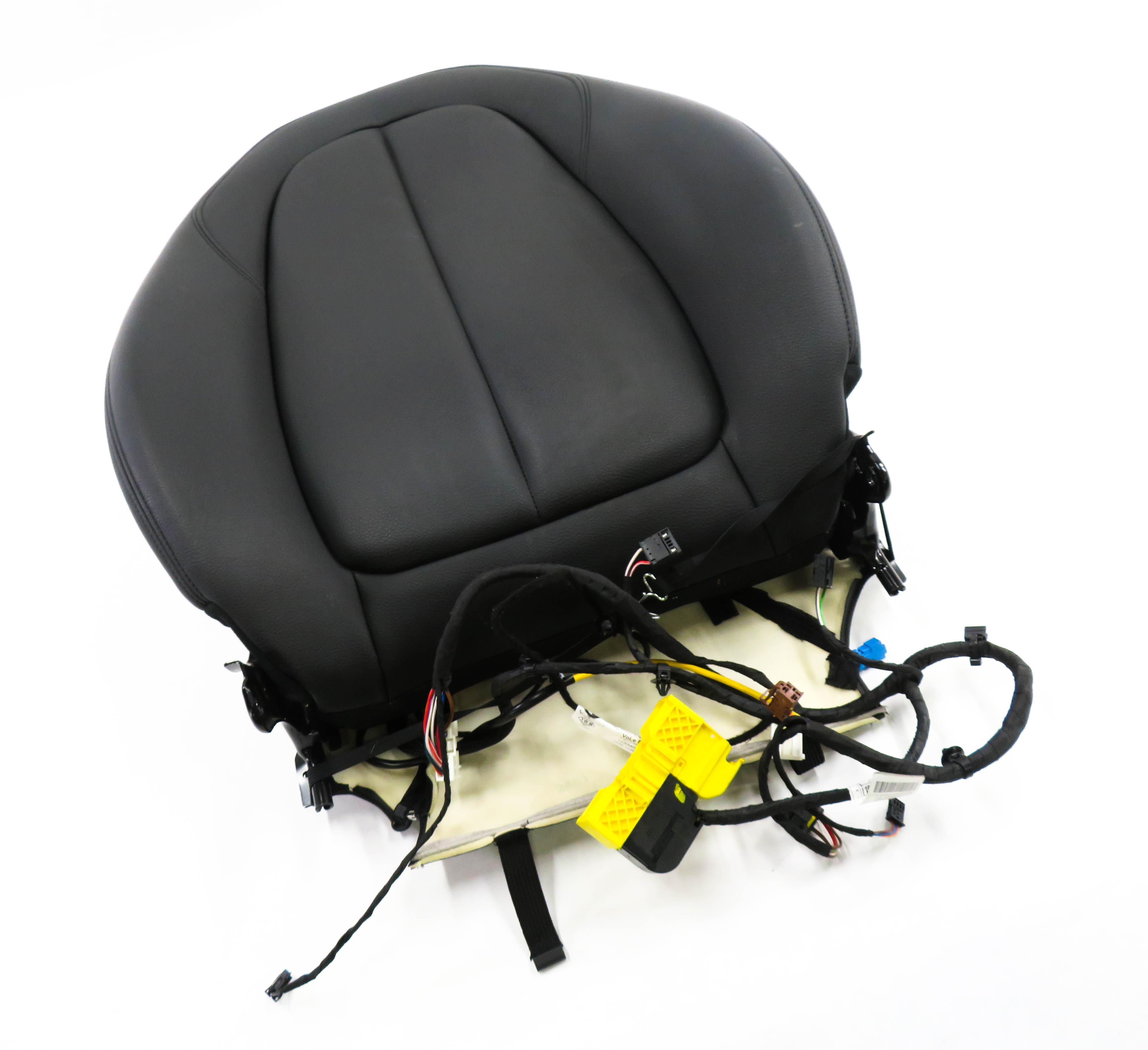 2016 BMW X1 (F48) RIGHT FRONT PASSENGER UPPER TOP HEATED SEAT CUSHION (BLACK) — exact item pictured