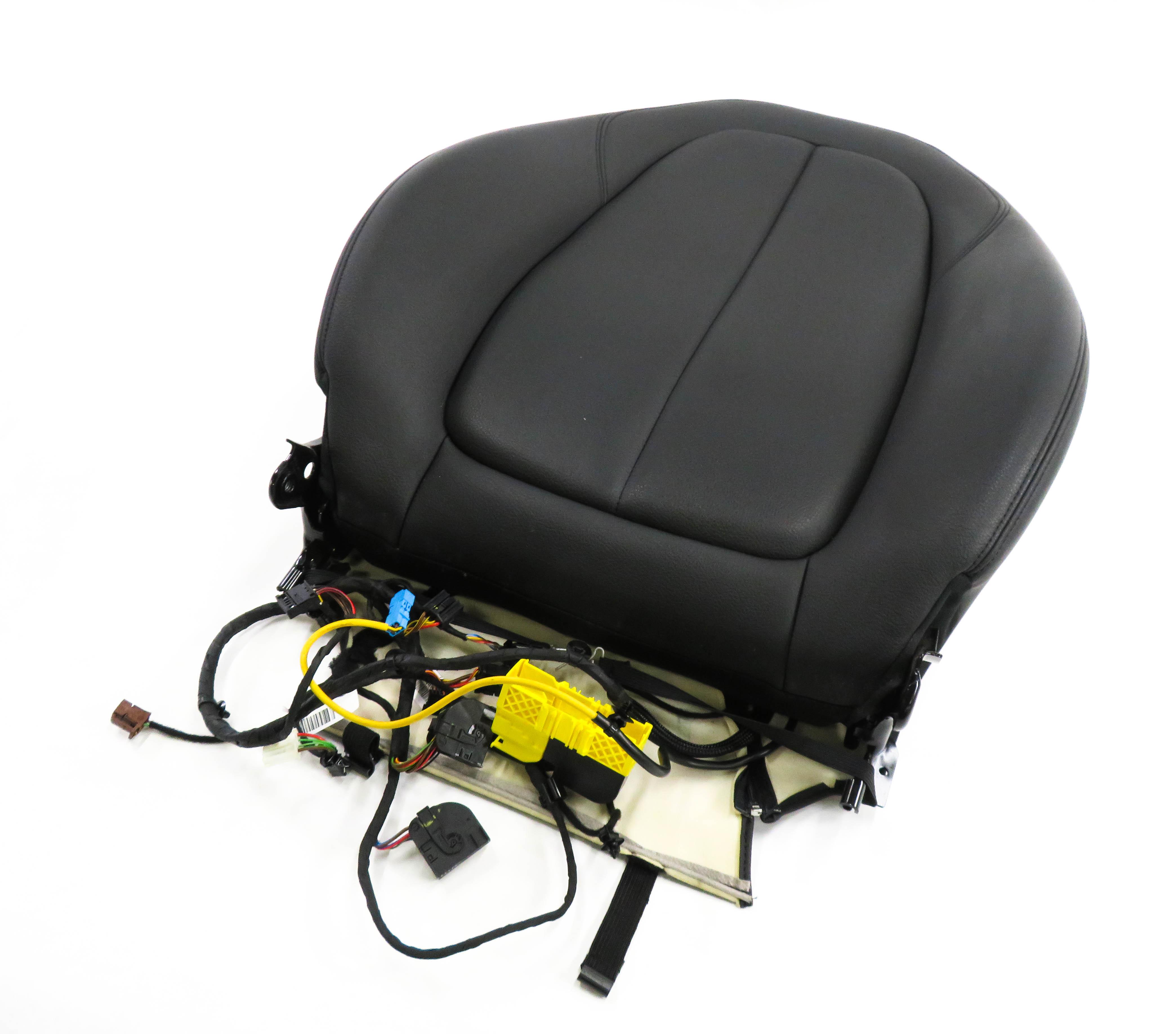 2016 BMW X1 (F48) LEFT FRONT DRIVER UPPER TOP HEATED SEAT CUSHION (BLACK) — exact item pictured