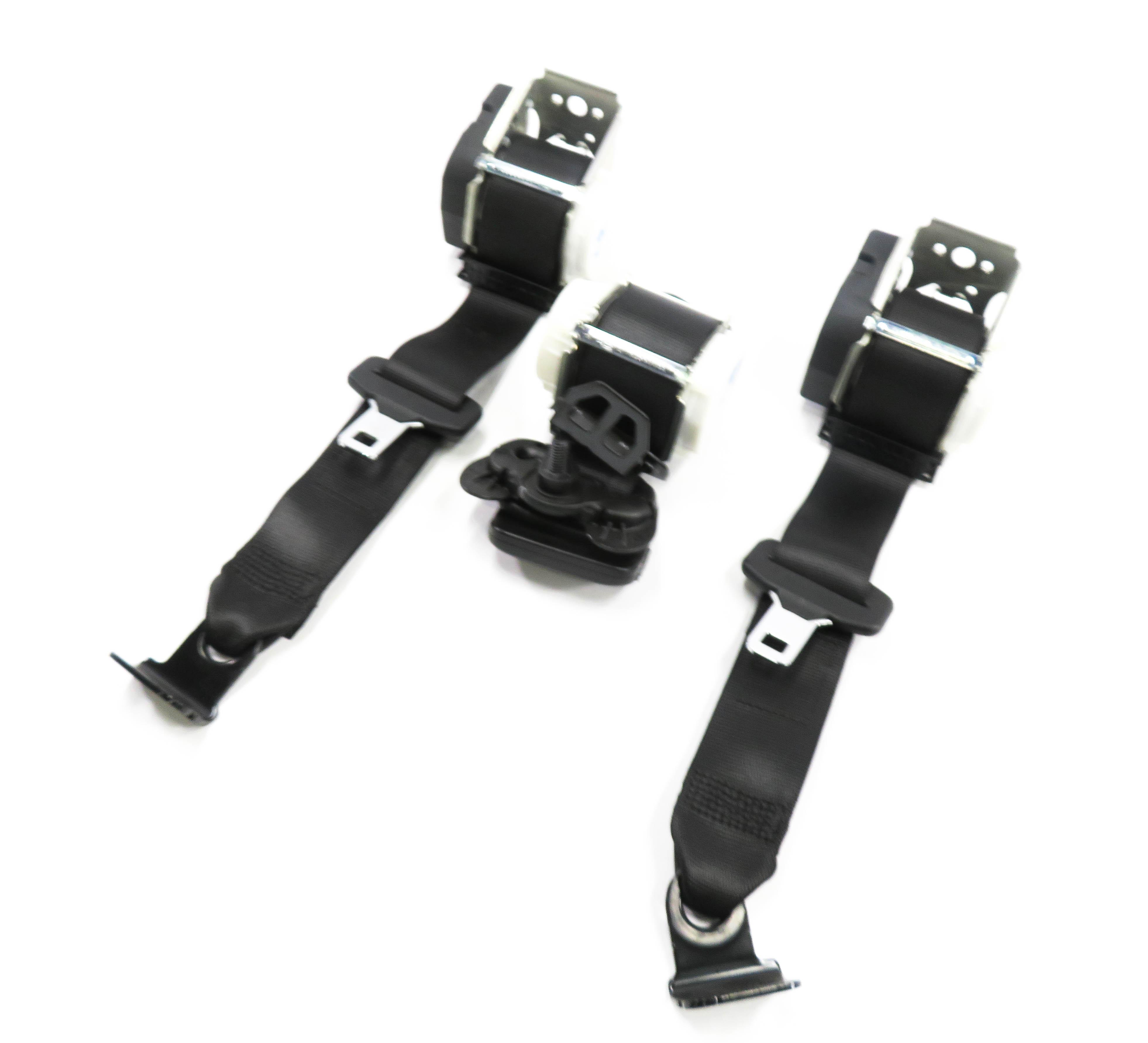 2016 BMW X1 (F48) REAR SEAT SEATBELT RETRACTOR SET-3 (BLACK) — exact item pictured