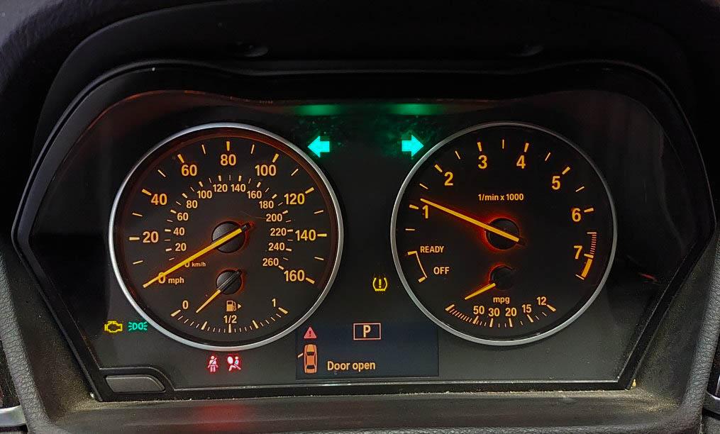 2015-2017 BMW 228i X1 (F45 F48) SPEEDOMETER INSTRUMENT GAUGE CLUSTER (67k) — exact item pictured