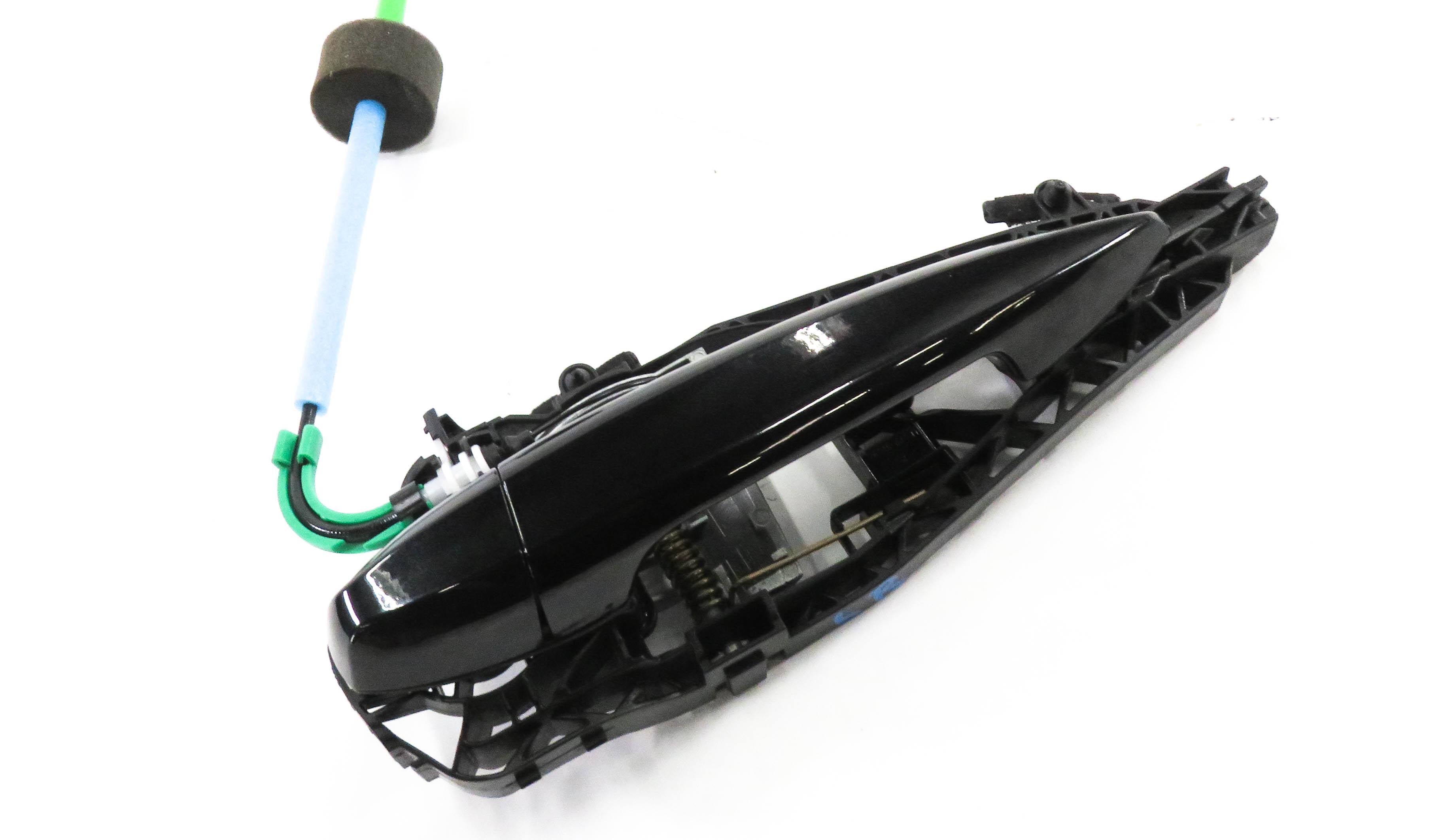 2016-2021 BMW X1 X2 (F39 F48) LEFT REAR DOOR HANDLE (BLACK SAPPHIRE METALLIC) — exact item pictured