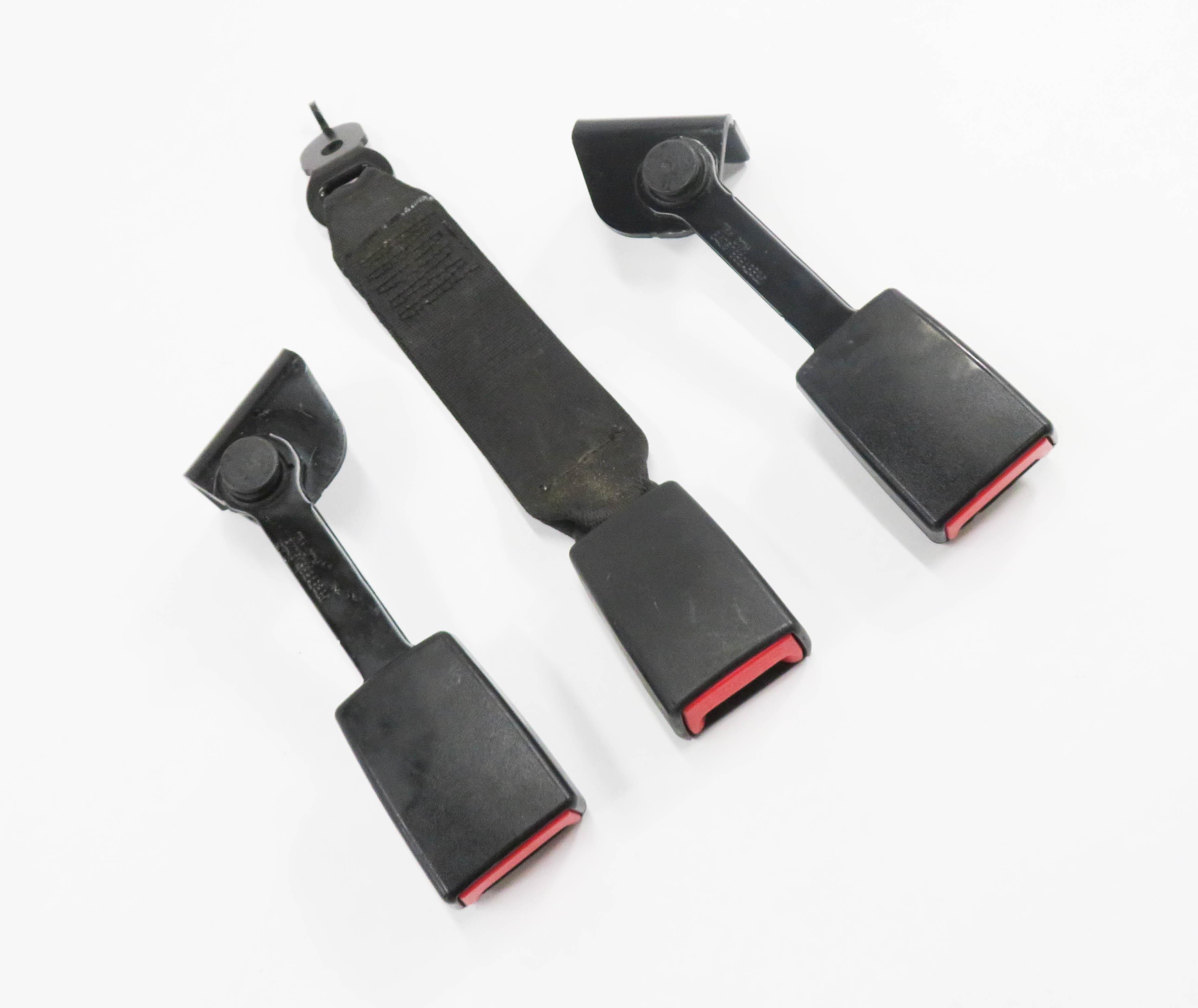 2009 BMW 750i (F01) REAR SEAT SEATBELT BUCKLE RECEIVER SET-3 (BLACK) — exact item pictured