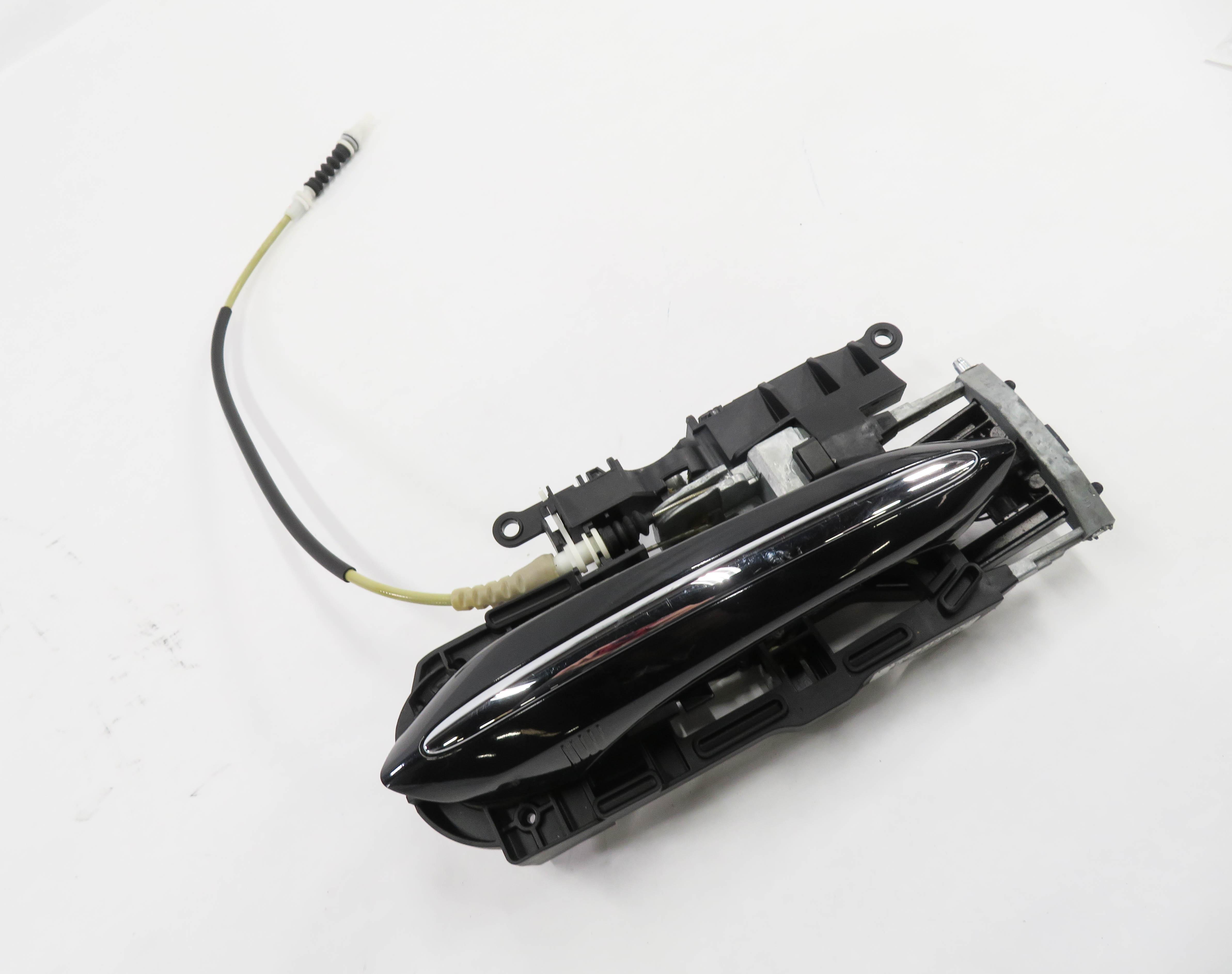 09-18 BMW 528i 535i 550i 740i 750i 760i LEFT REAR COMFORT DOOR HANDLE (BLACK) — exact item pictured