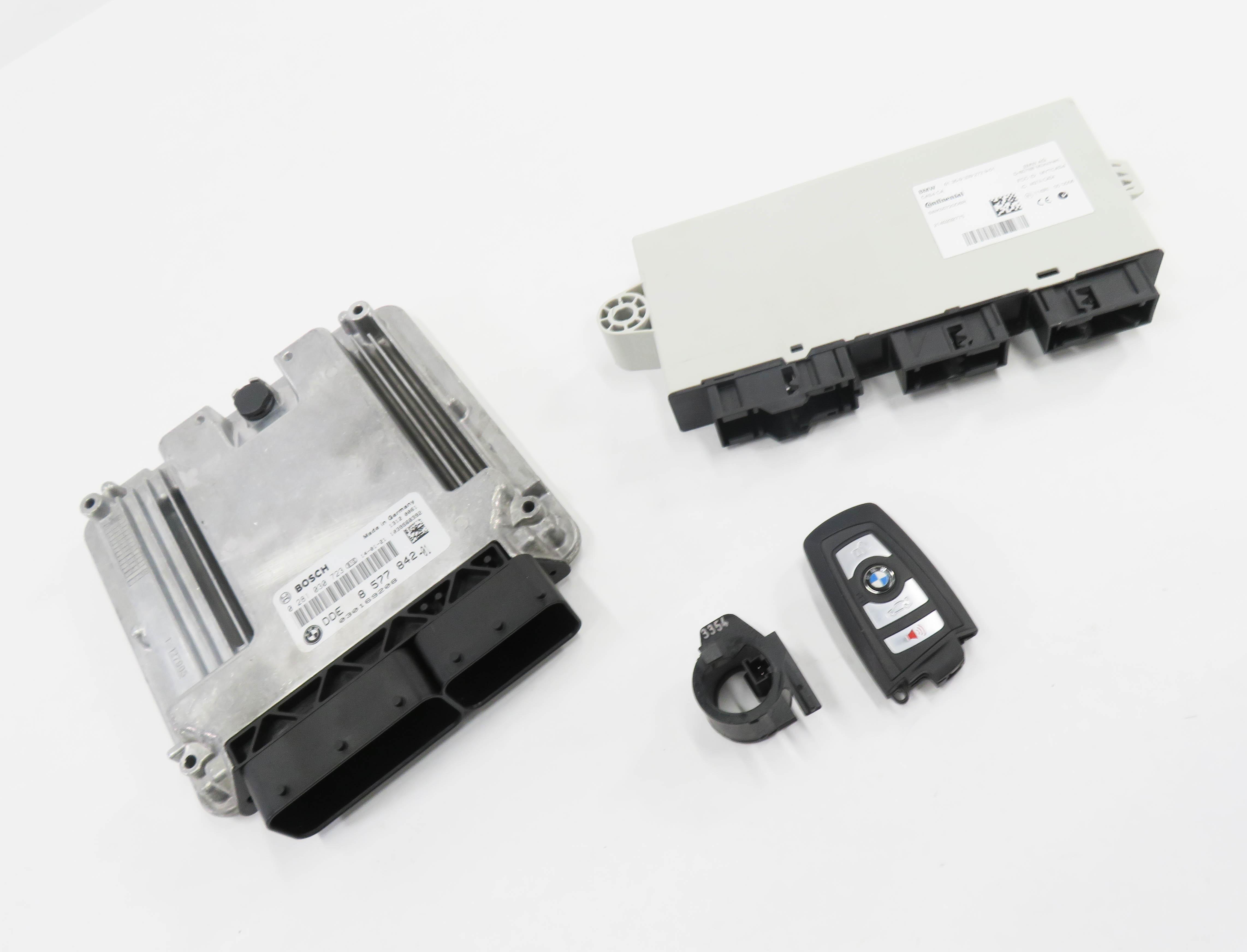 2014 BMW 535D (F10) AWD - 3.0L N57 DIESEL ENGINE DME DDE CAS 4 MODULE KEY SET — exact item pictured
