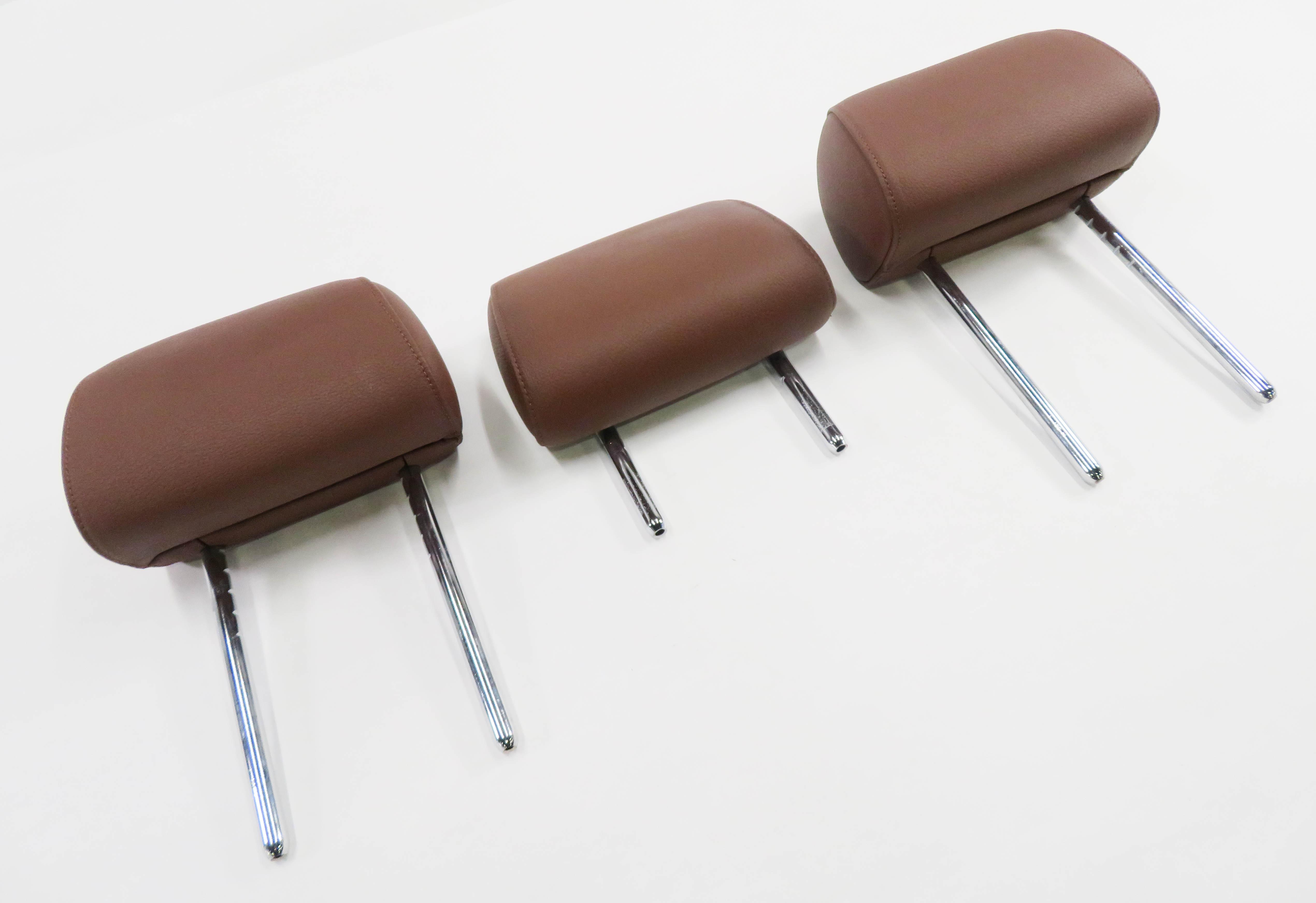 2014 BMW 535D (F10) REAR SEAT HEADREST SET-2 (CINNAMON BROWN LEATHER LCEZ) — exact item pictured