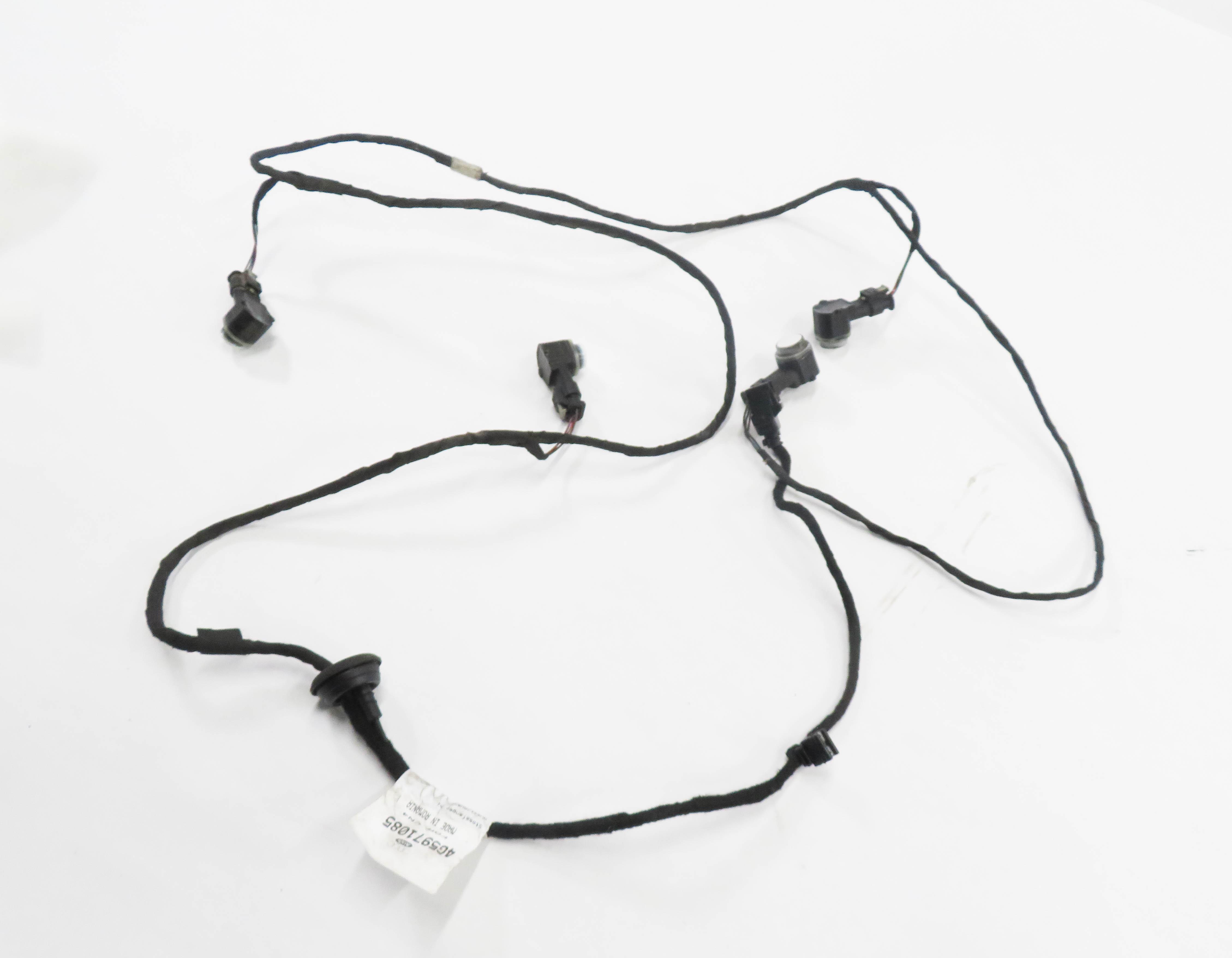 2012 AUDI A6 (C7) REAR PDC PARK DISTANCE SENSOR SET-4 w/ HARNESS (IBIS WHITE T9) — exact item pictured