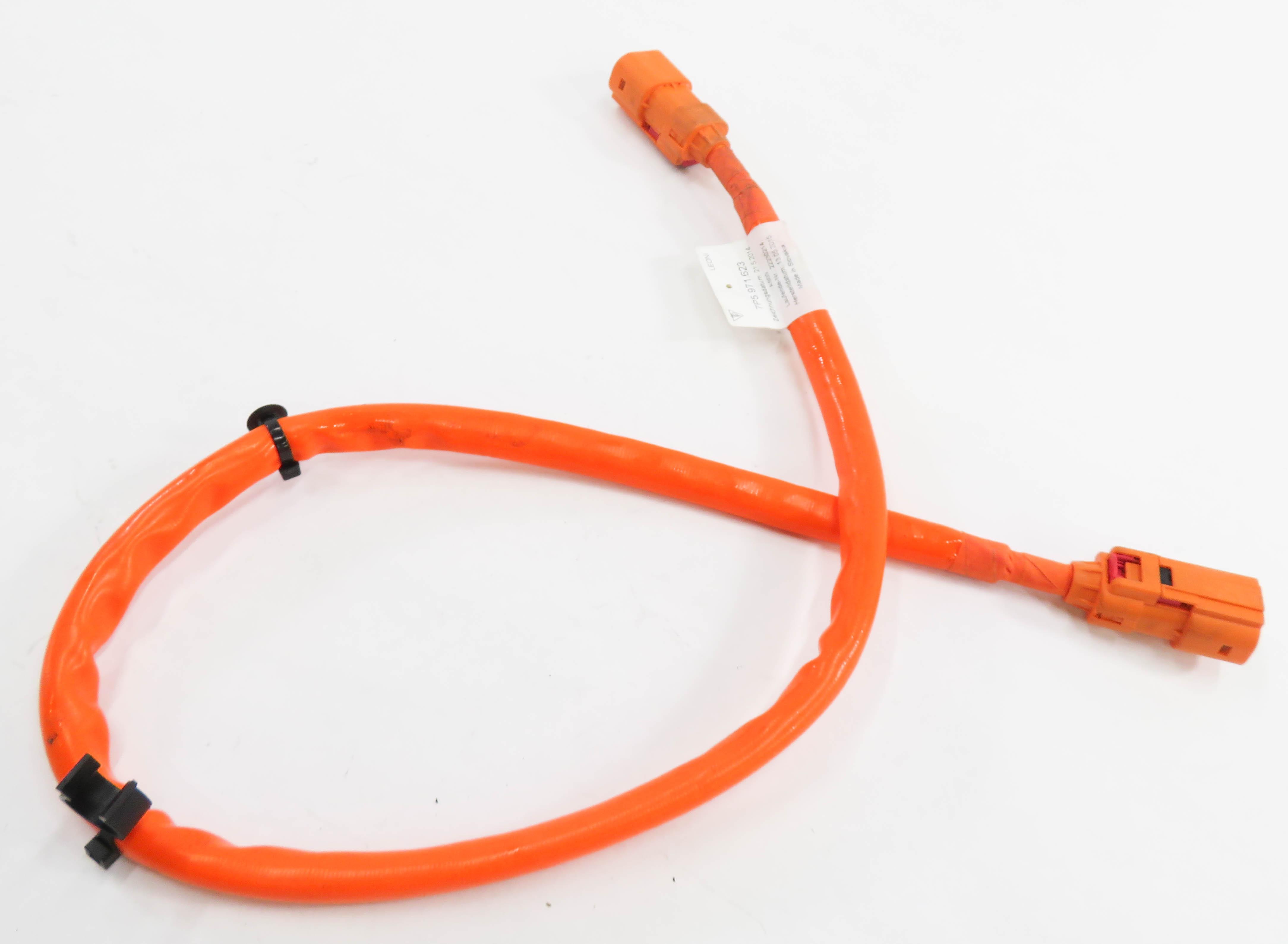 2016 PORSCHE CAYENNE HYBRID (958) E-HYBRID HIGH VOLTAGE BATTERY CABLE LEAD — exact item pictured