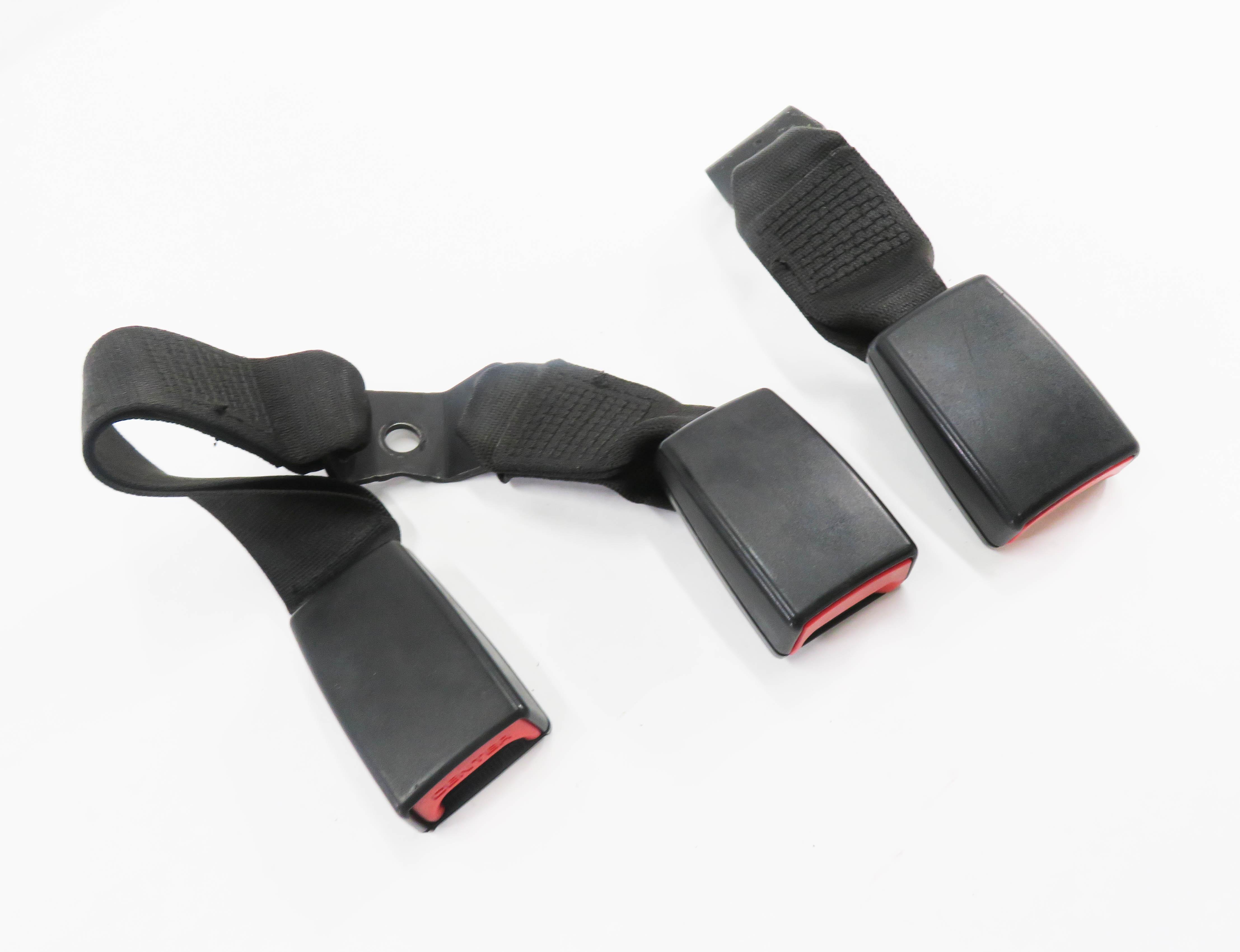 2011 BMW 335D (E90) REAR SEAT SEATBELT BUCKLE RECEIVER SET-3 (BLACK) — exact item pictured