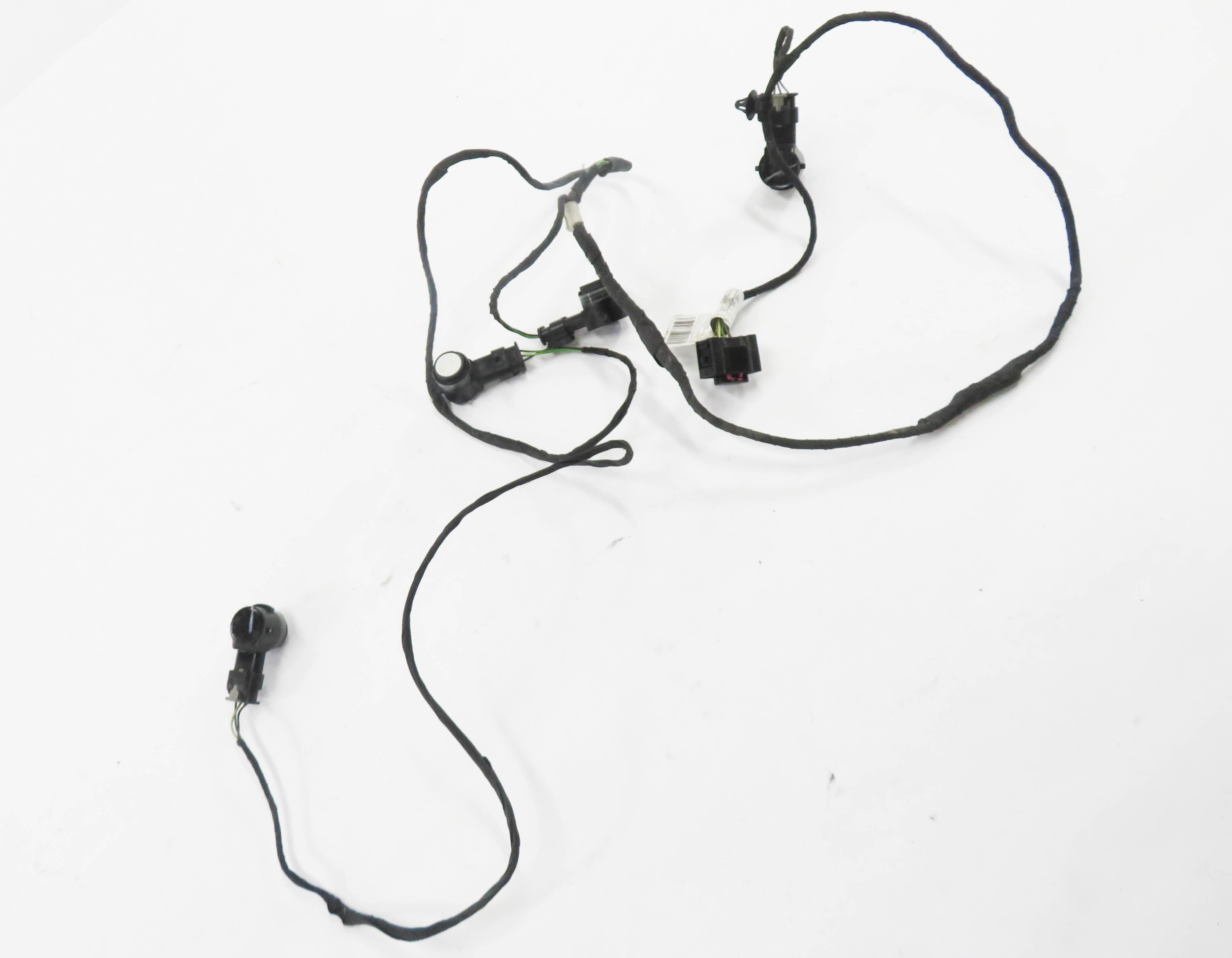 2016 BMW X5 (F15) REAR PDC PARK DISTANCE SENSOR SET-4 w/ HARNESS (WHITE) — exact item pictured
