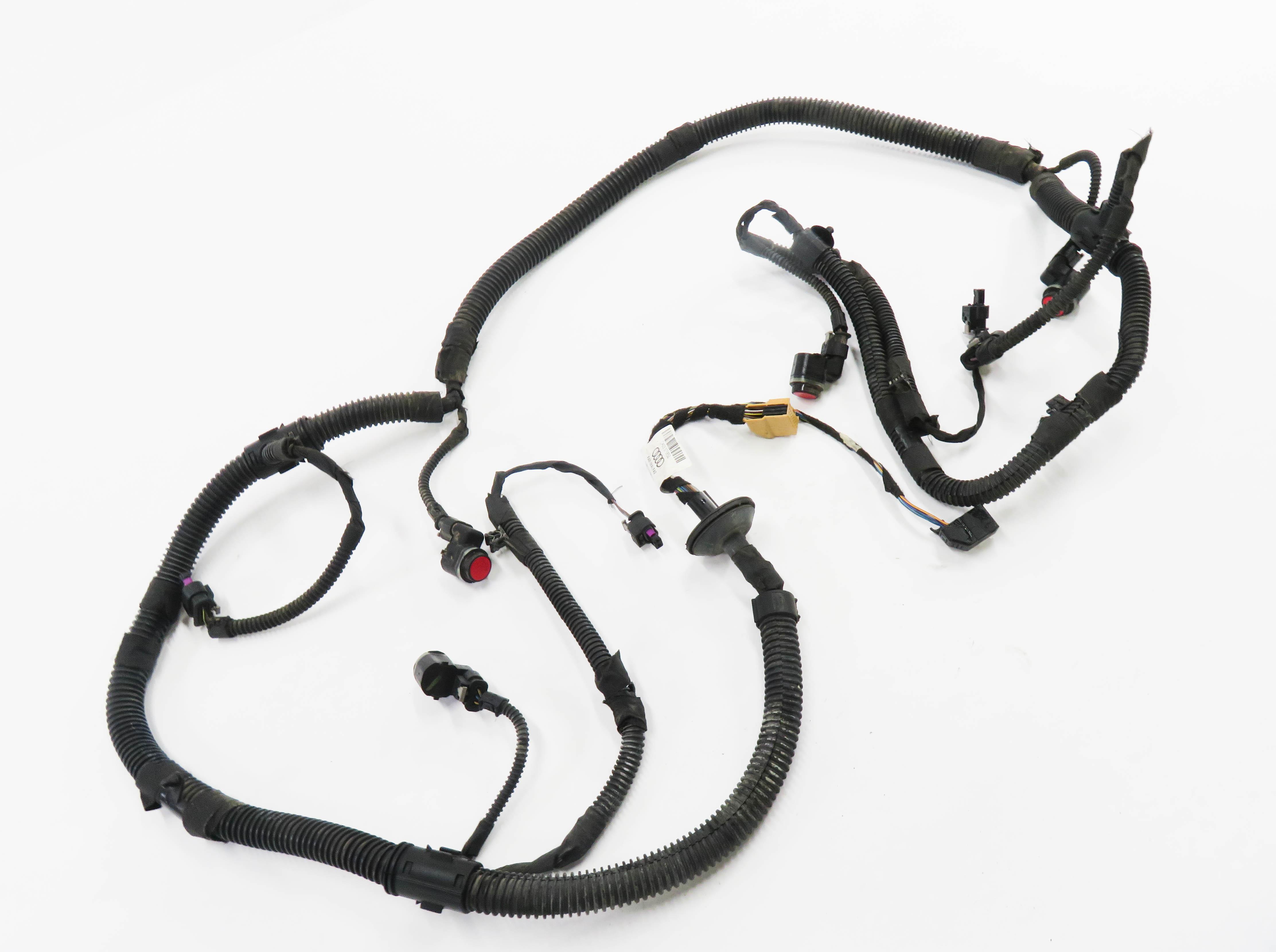 2017 AUDI Q3 (8U) REAR PDC PARK DISTANCE SENSOR SET w/ HARNESS (MISANO RED N9) — exact item pictured