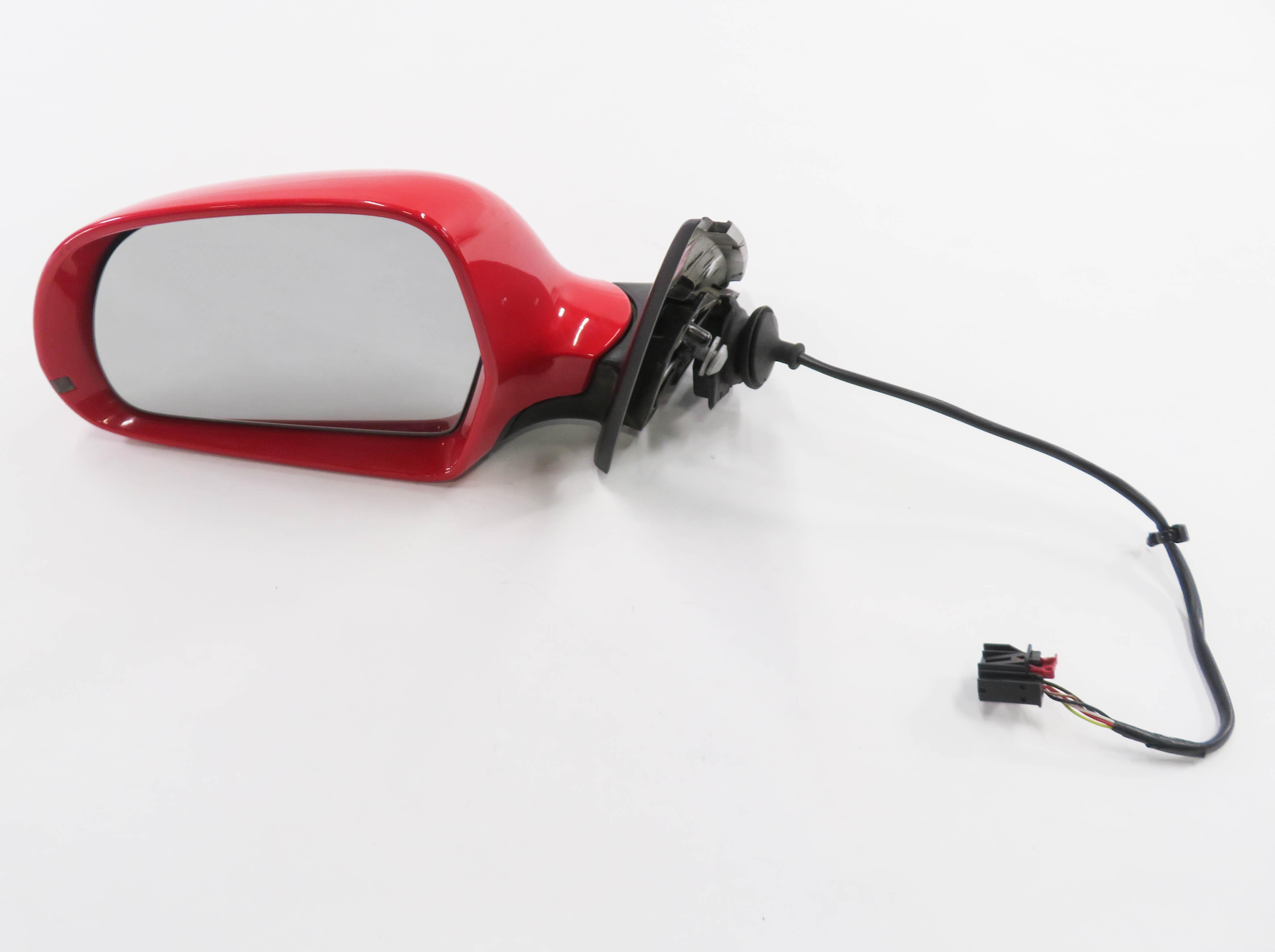 2017 AUDI Q3 (8U) LEFT DRIVER HEATED DOOR MIRROR (MISANO RED METALLIC N9) — exact item pictured