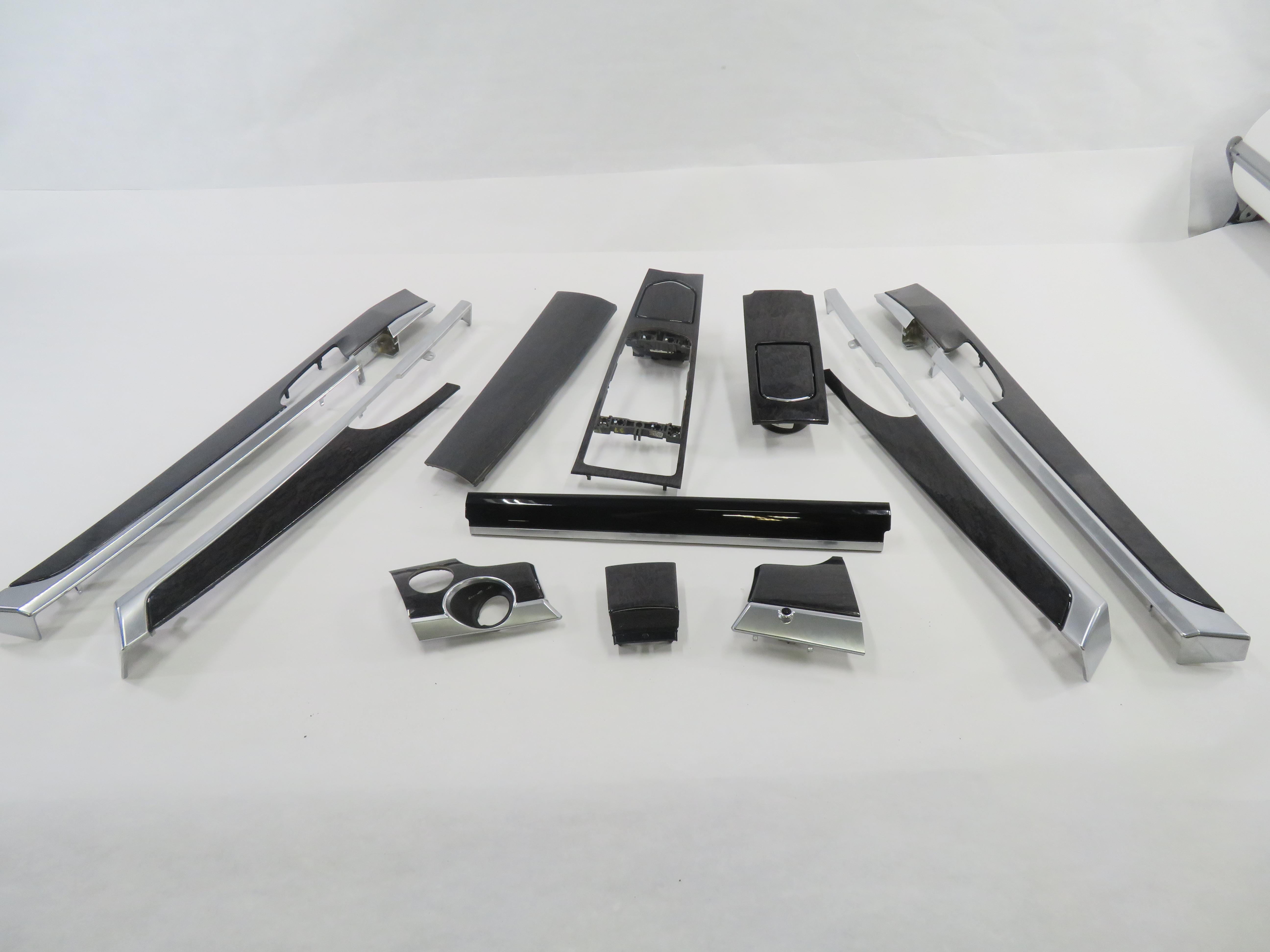 2015 PORSCHE PANAMERA (970 G1) DASH DOOR CONSOLE (BIRCH WOOD) TRIM PANEL SET-11 — exact item pictured