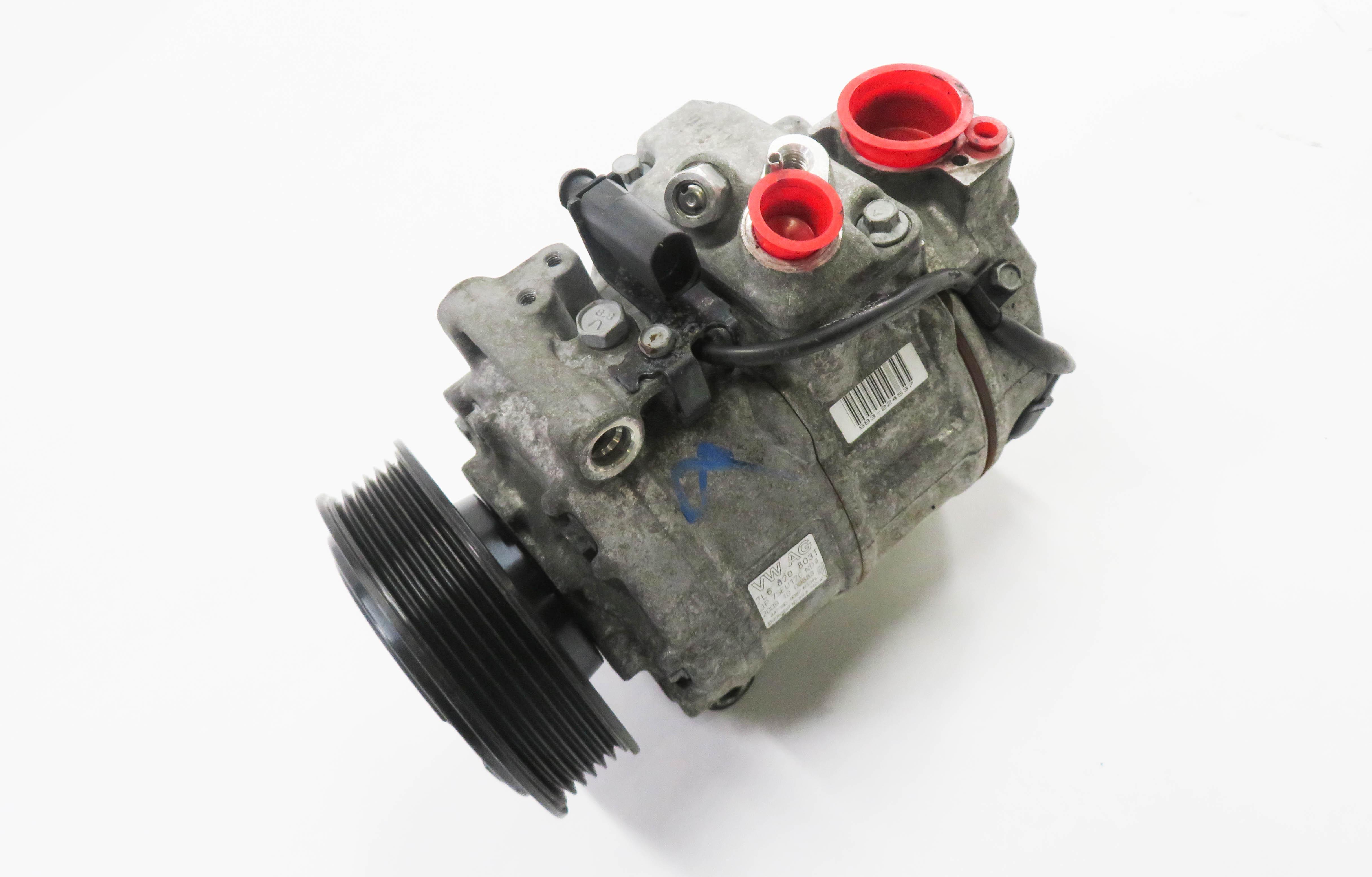 2009-2010 VW TOUAREG / AUDI Q7 - 3.0L TDI DIESEL ENGINE A/C COMPRESSOR PUMP — exact item pictured