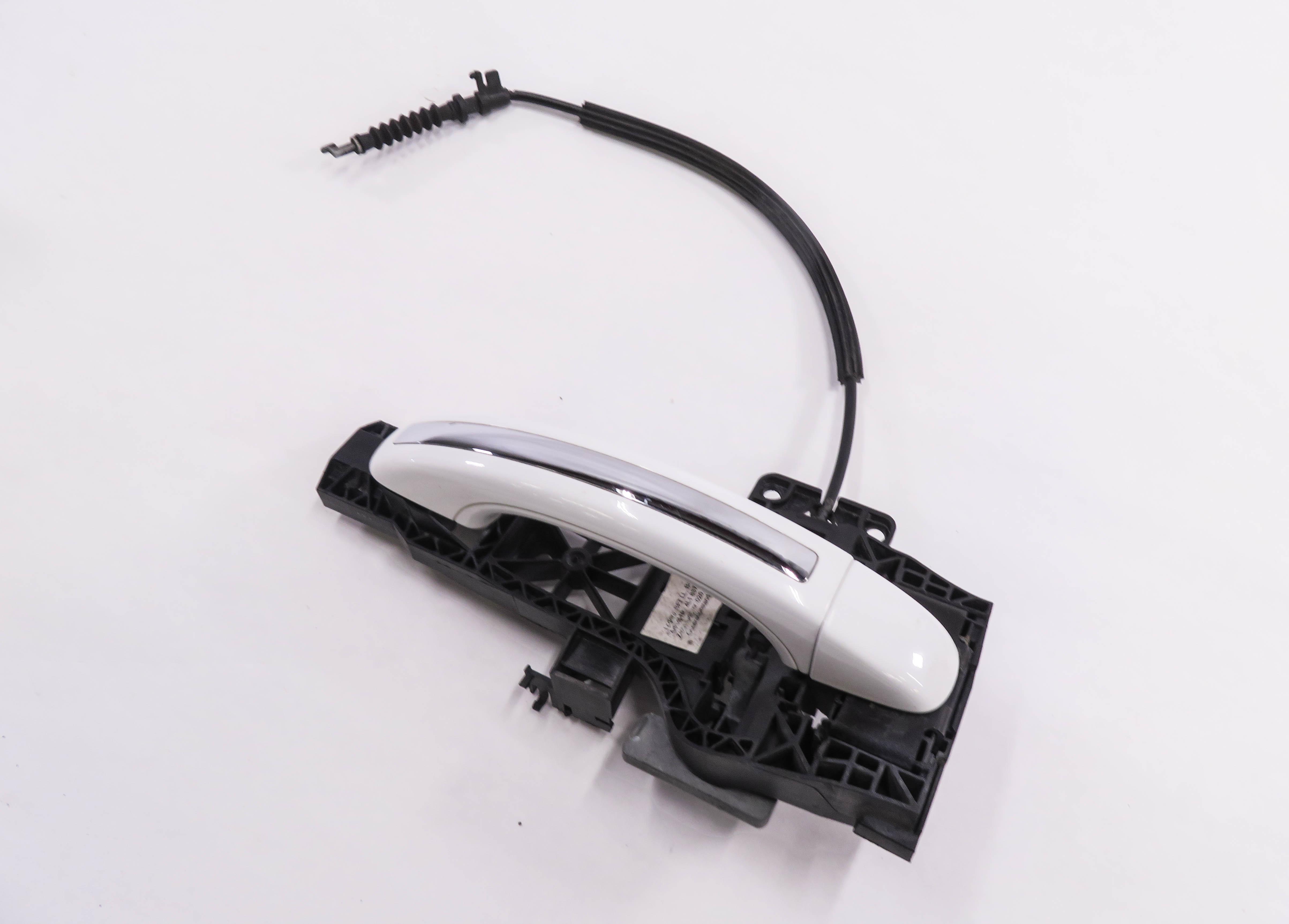 2007-2015 AUDI Q7 (4L) LEFT SIDE REAR EXTERIOR DOOR HANDLE (IBIS WHITE T9) — exact item pictured