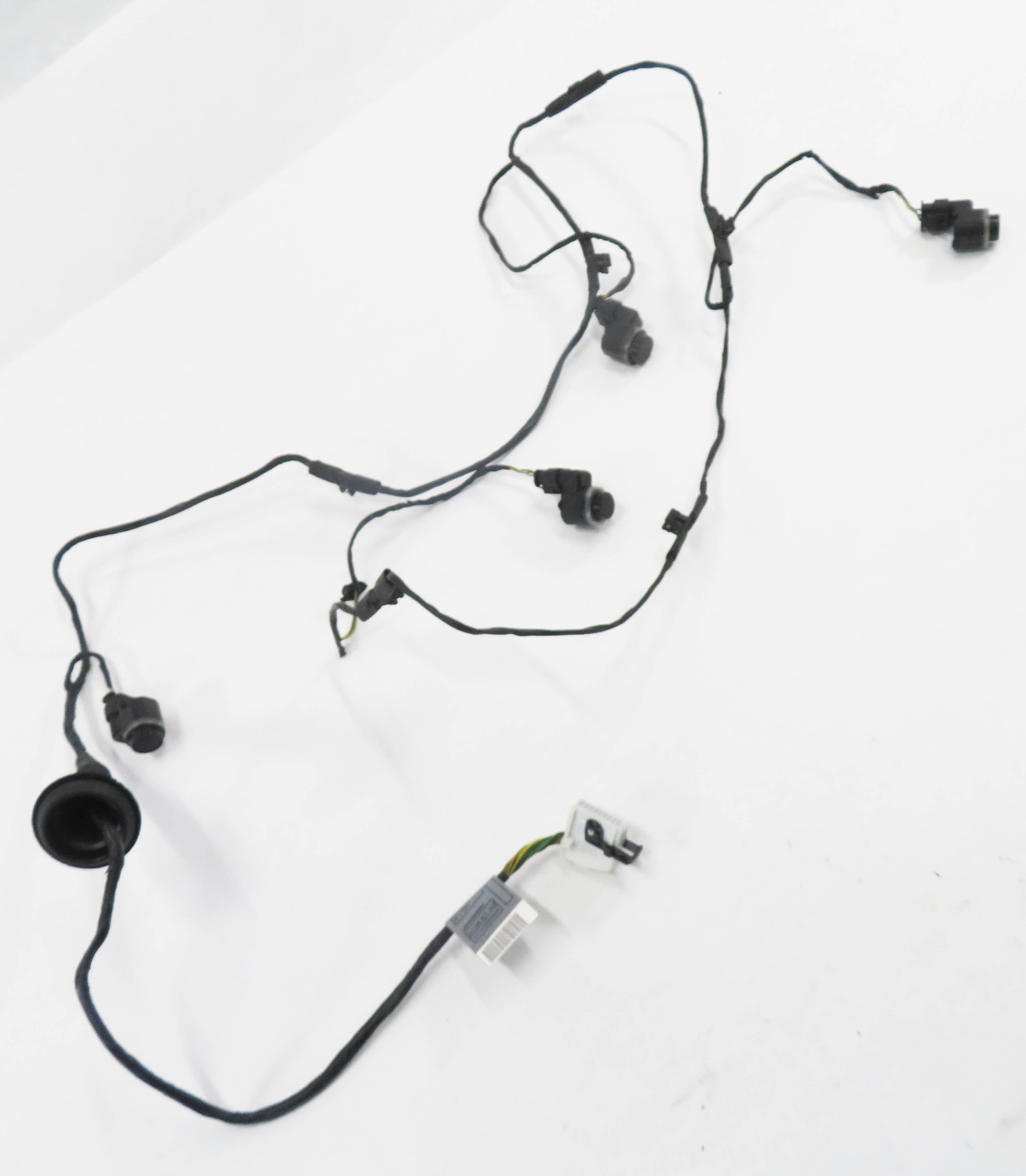 2009 BMW X5 (E70) REAR PDC PARK DISTANCE SENSOR SET-4 w/ HARNESS (BLACK) — exact item pictured