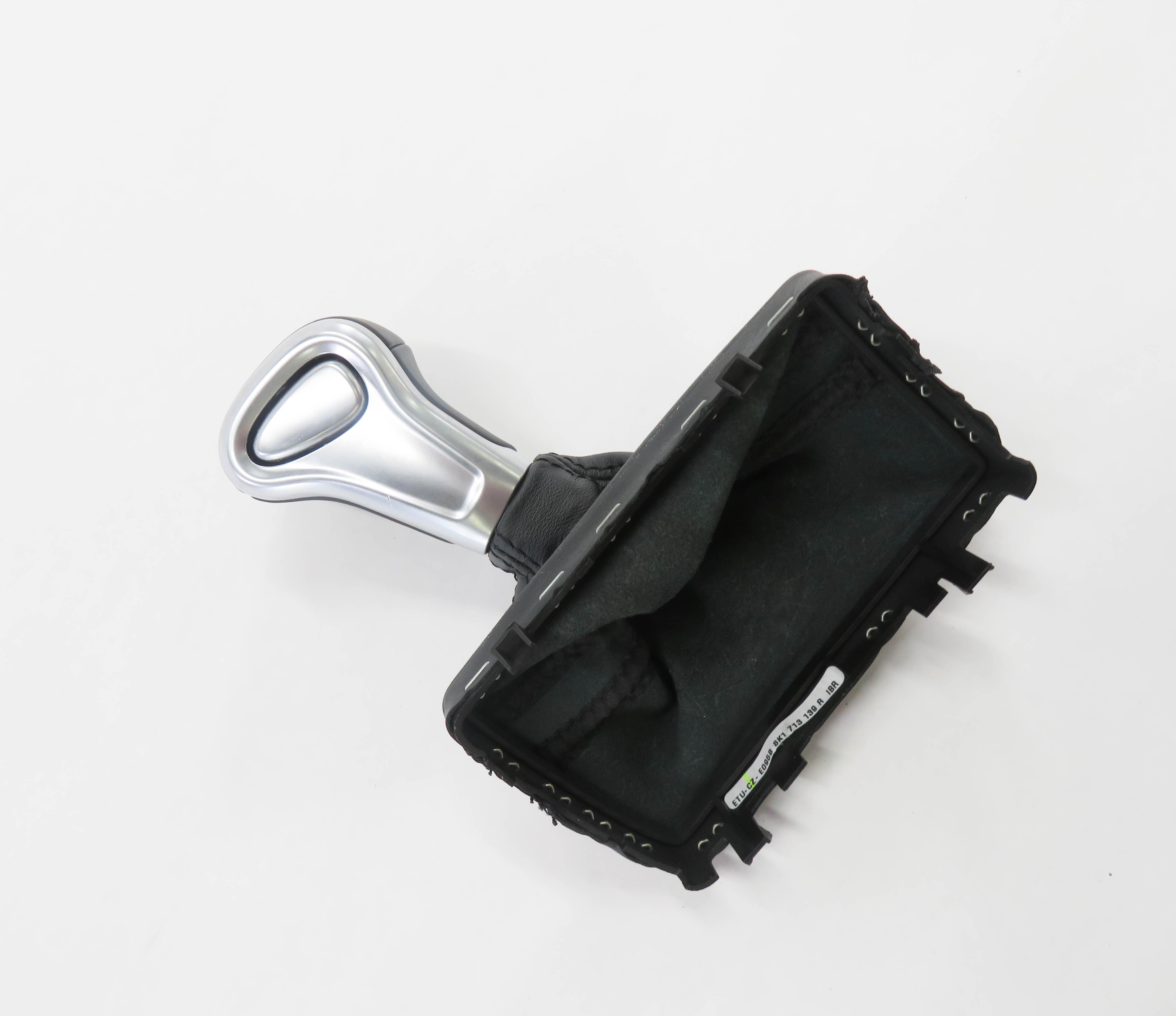 2014 AUDI A5 (B8 8T) TRANSMISSION GEAR SHIFTER SHIFT HANDLE KNOB w/ BOOT (BLACK) — exact item pictured
